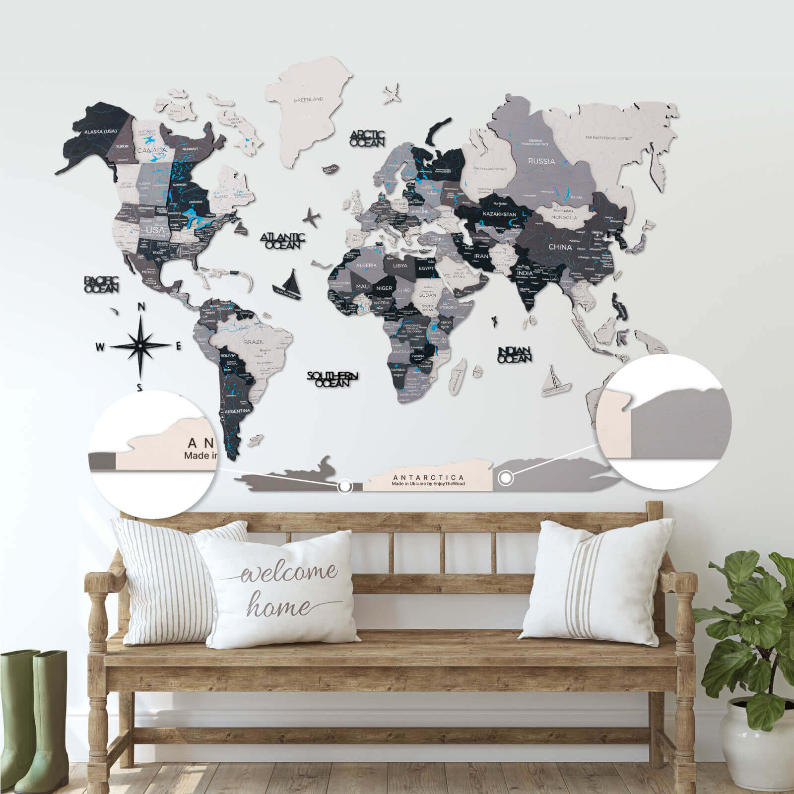 Antarctica For Colored Maps - Image 6