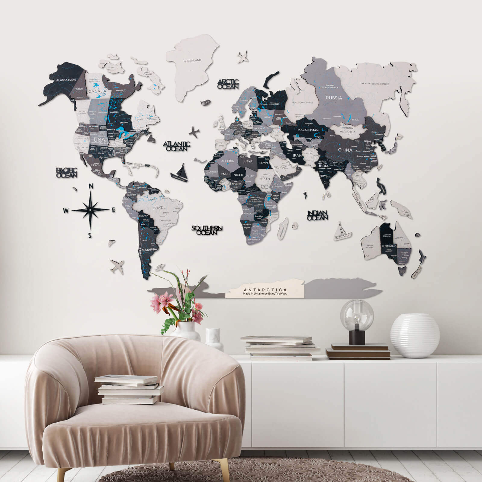 Antarctica For Colored Maps - Image 8