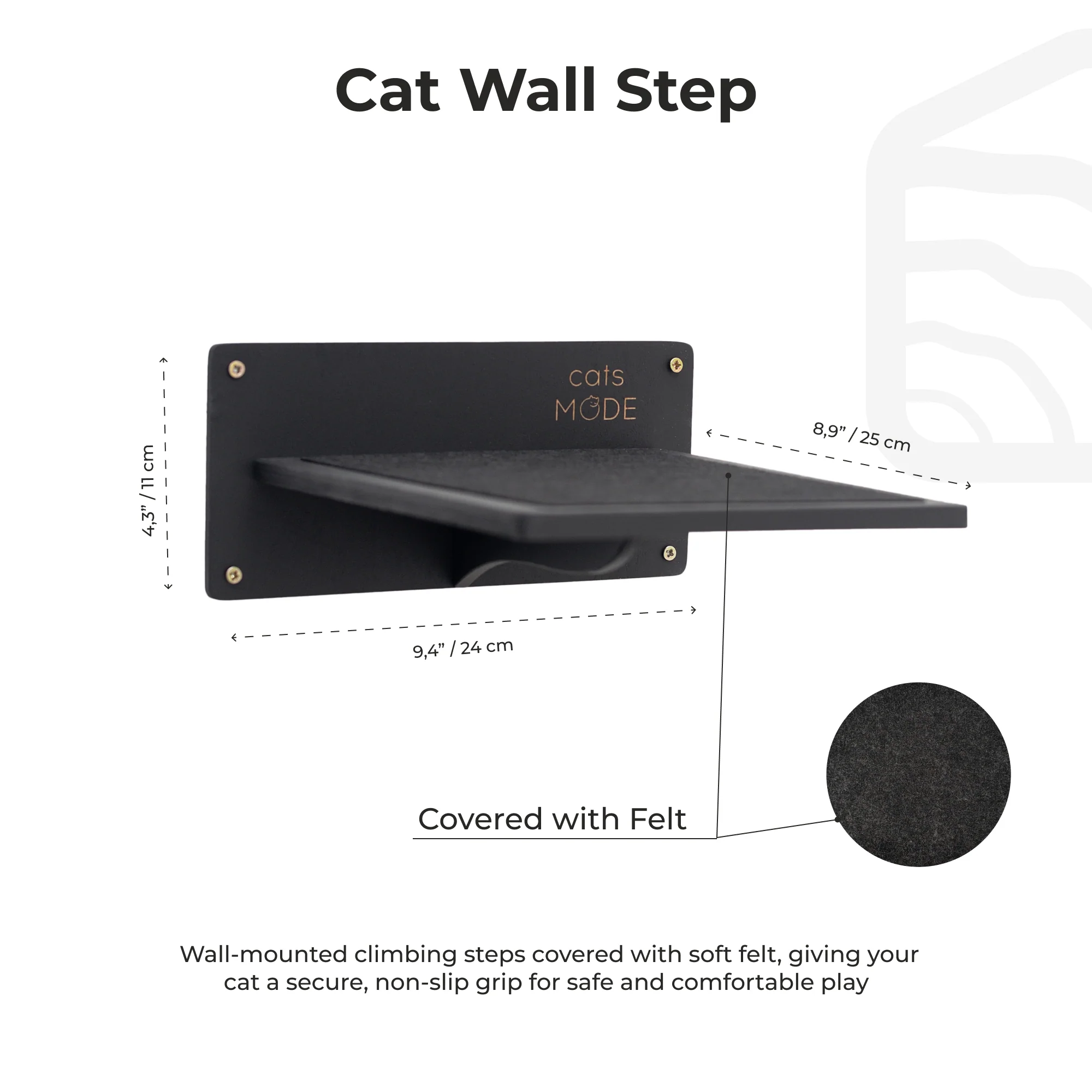 Wooden Decagon Step - Black - Image 3