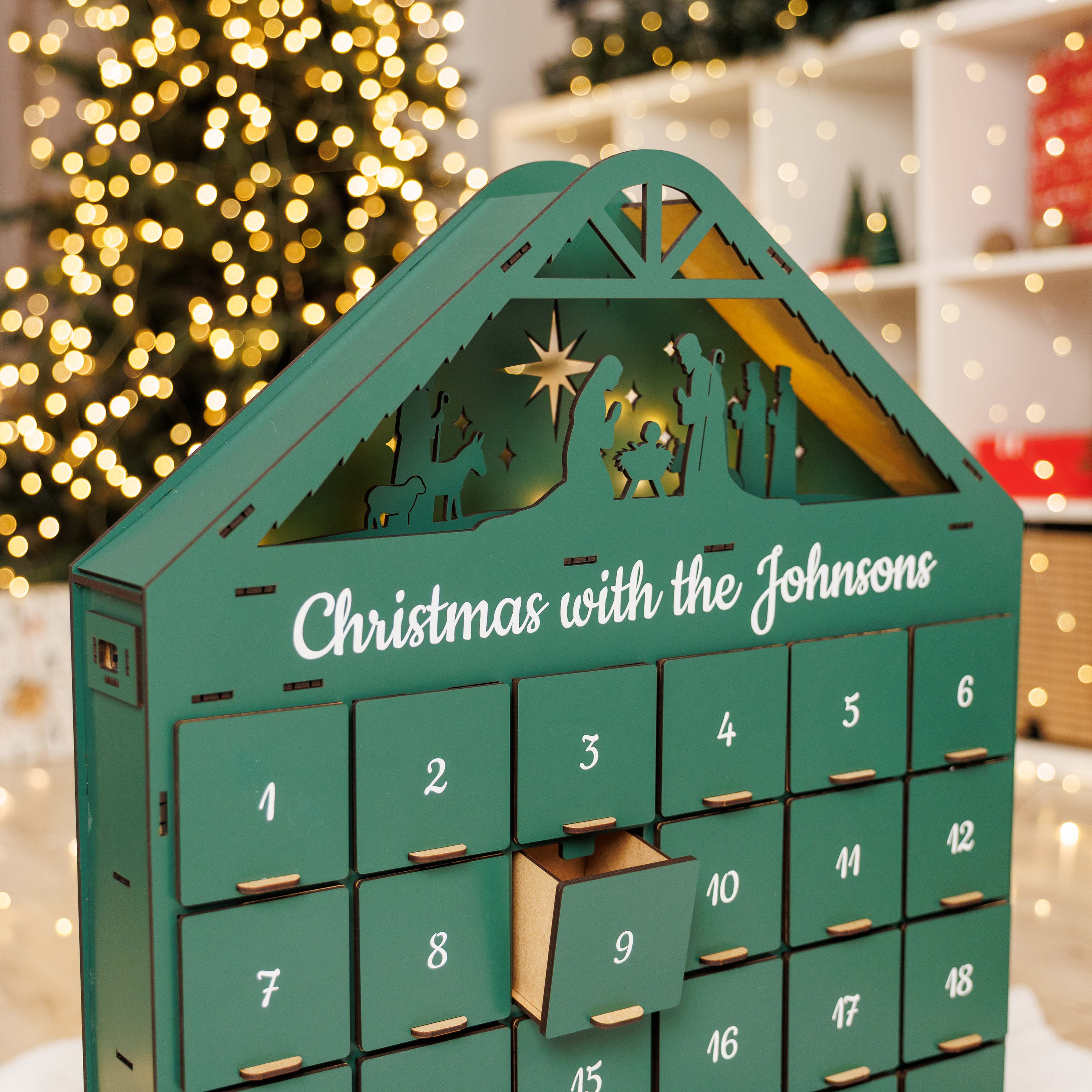 Christmas Advent Calendar - Green - Image 5
