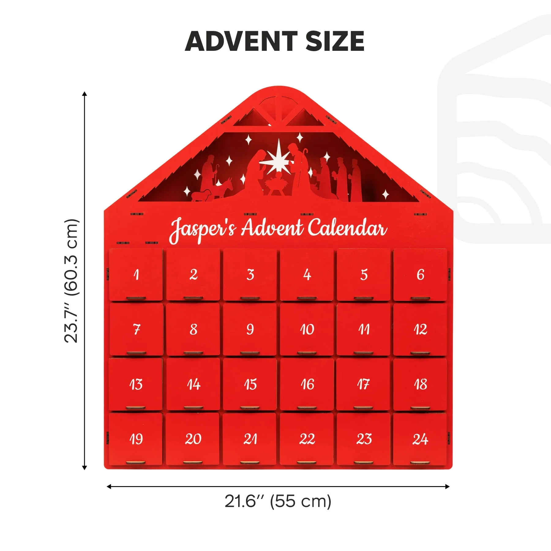 Christmas Advent Calendar - Red - Image 10