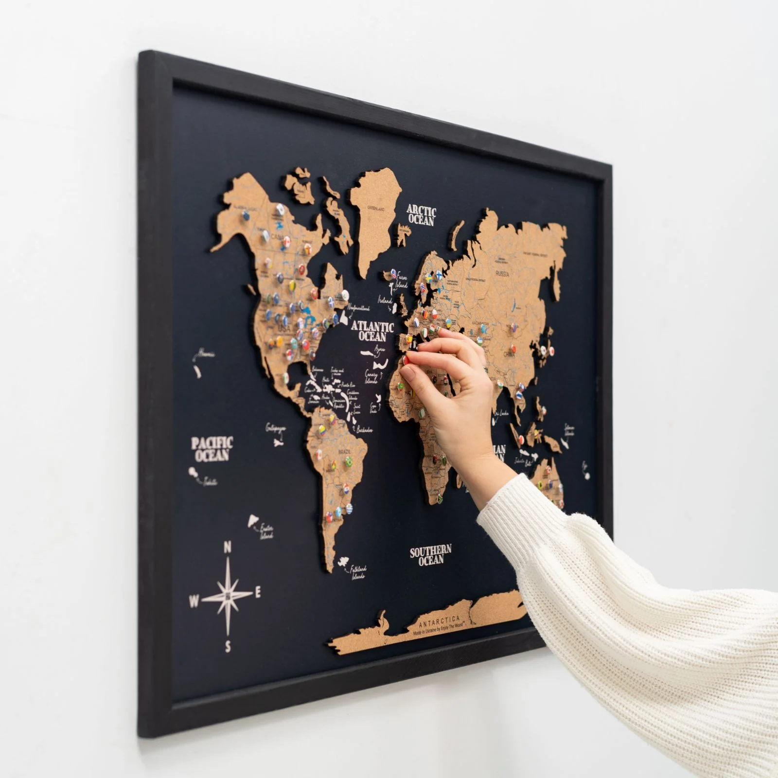 Cork Panel World Map - Image 9