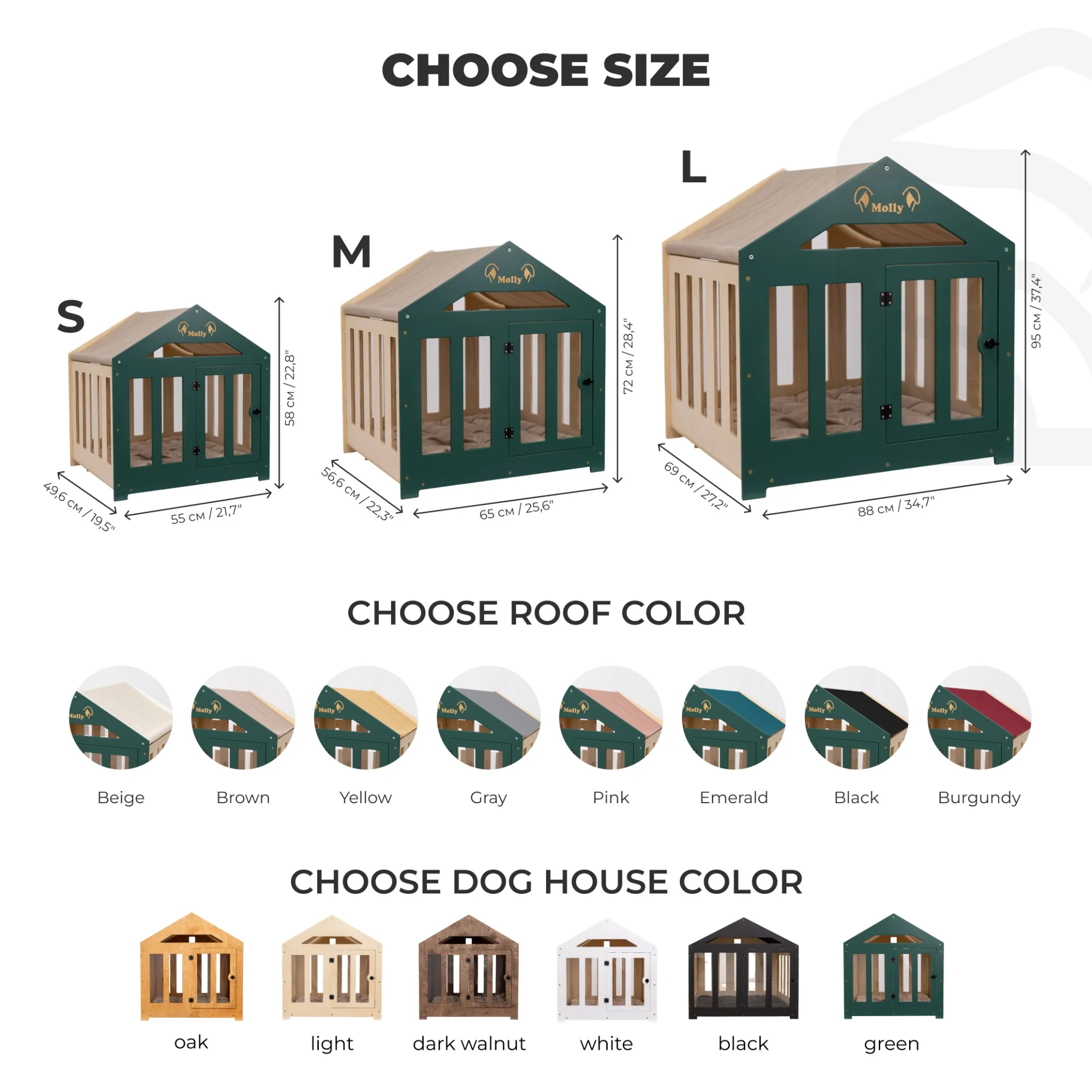 Dog House with a Fabric Roof - Green - Image 17