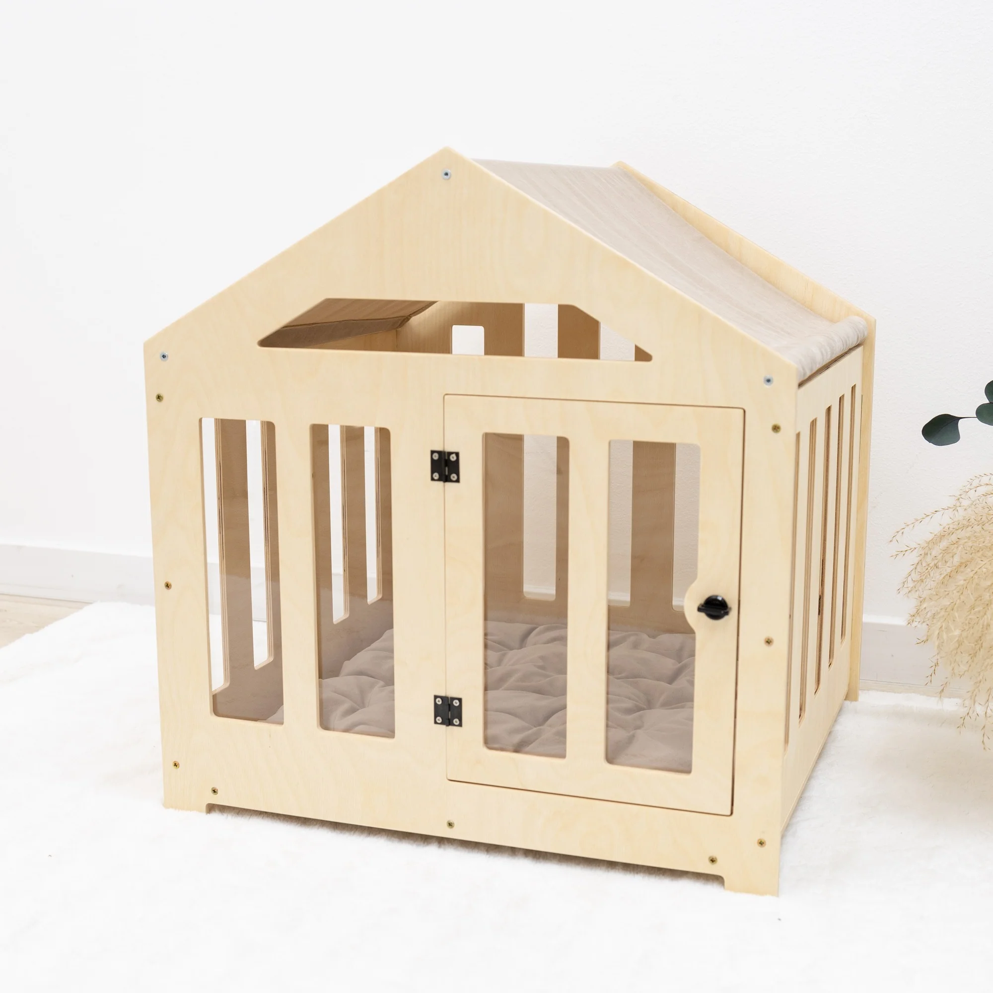 Dog House with a Fabric Roof - Light - Image 10