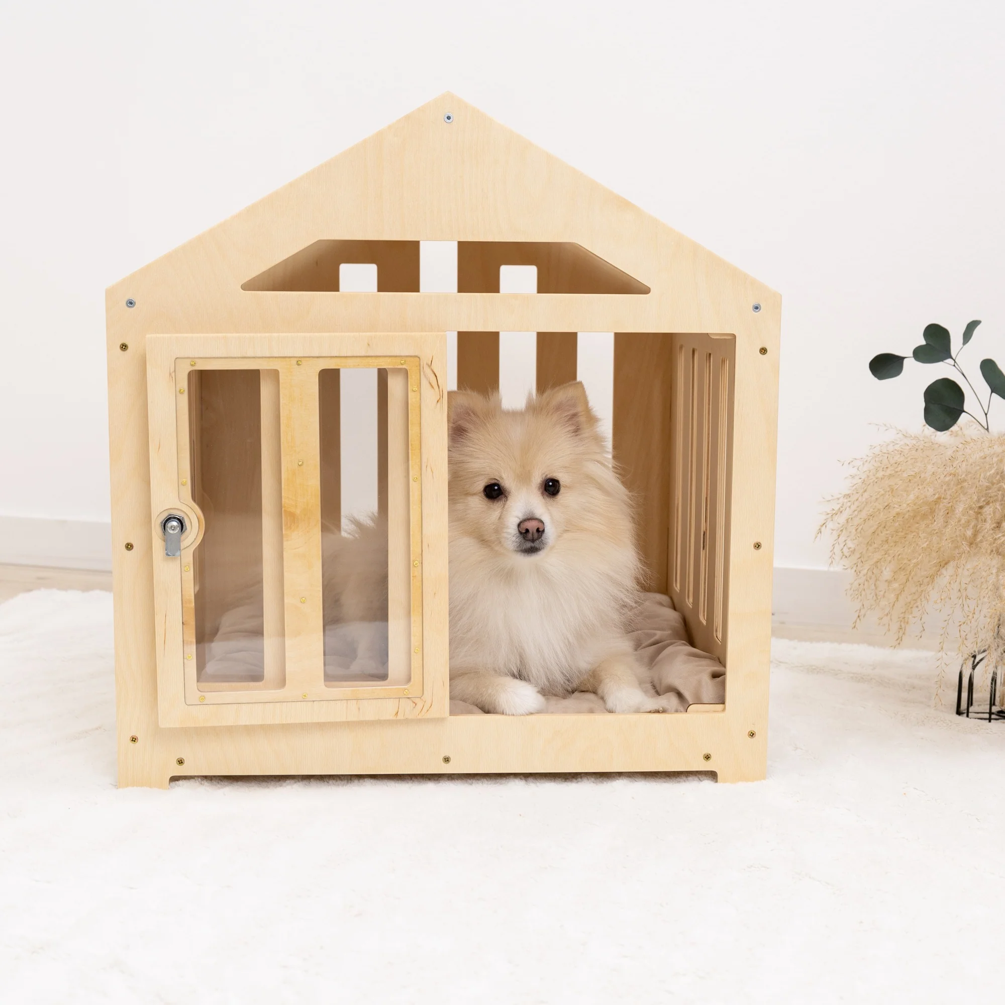 Dog House with a Fabric Roof - Light - Image 11