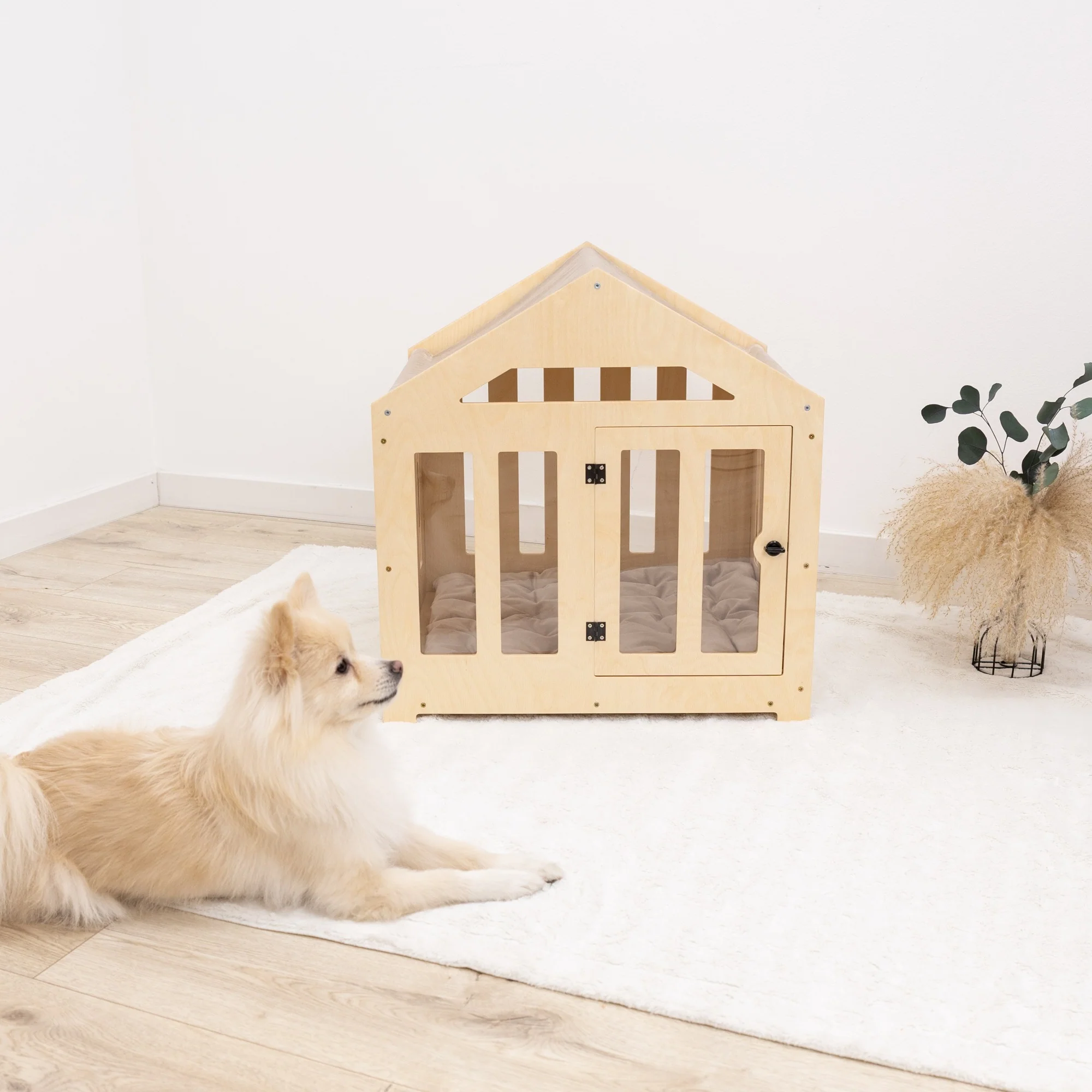 Dog House with a Fabric Roof - Light - Image 15