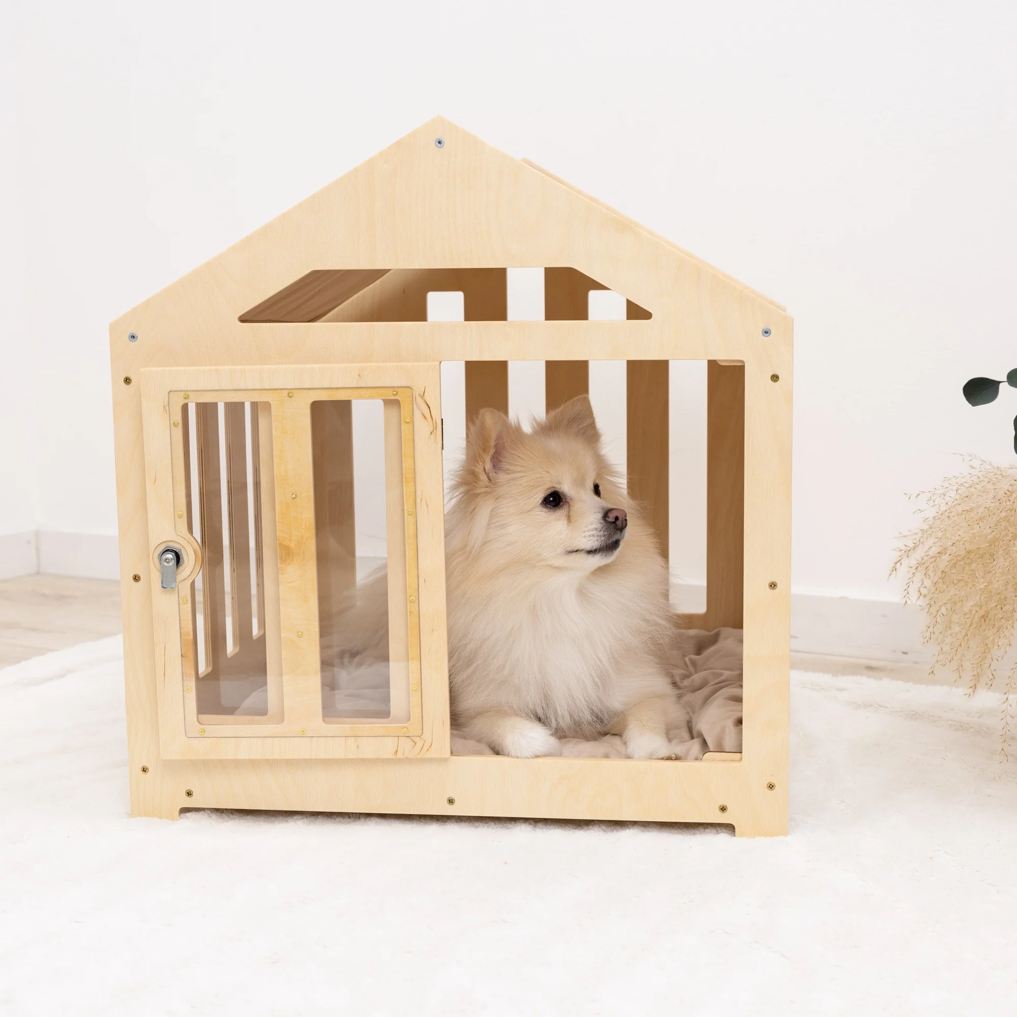 Dog House with a Fabric Roof - Light - Image 7