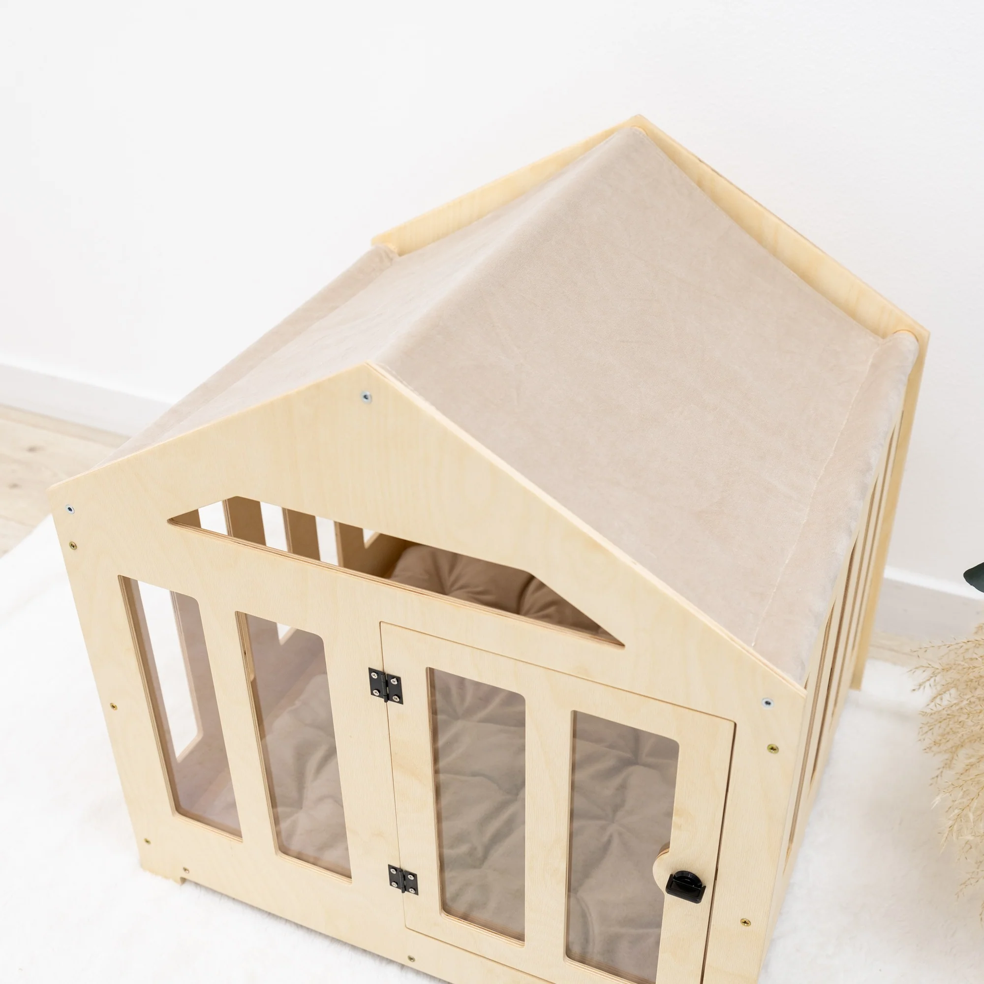 Dog House with a Fabric Roof - Light - Image 8