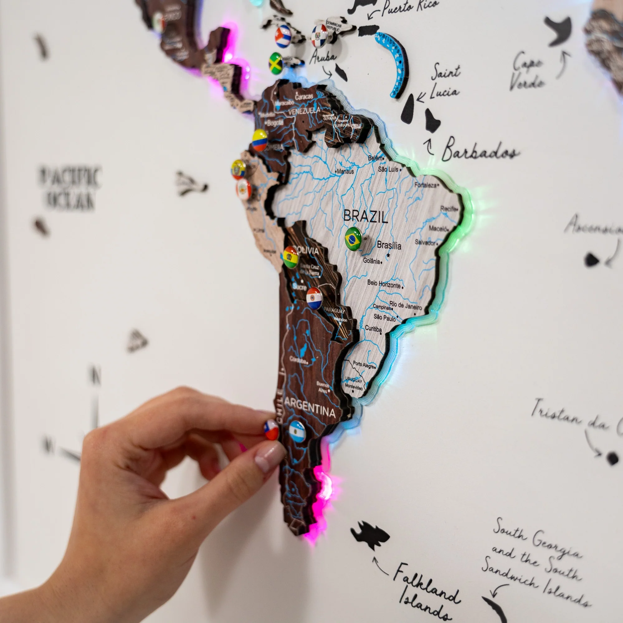 Map on Board LED 2.0 Cappuccino - Image 10