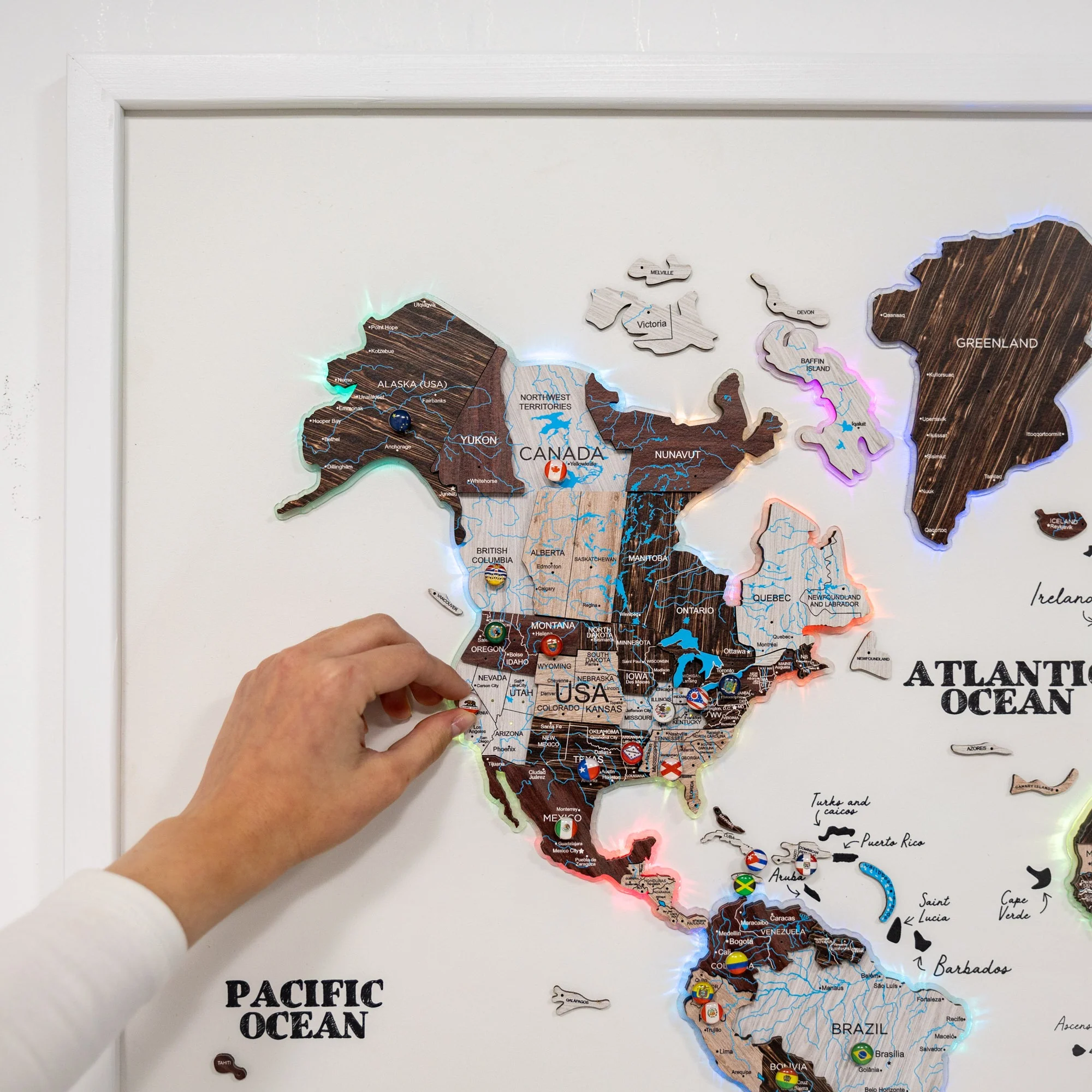 Map on Board LED 2.0 Cappuccino - Image 6