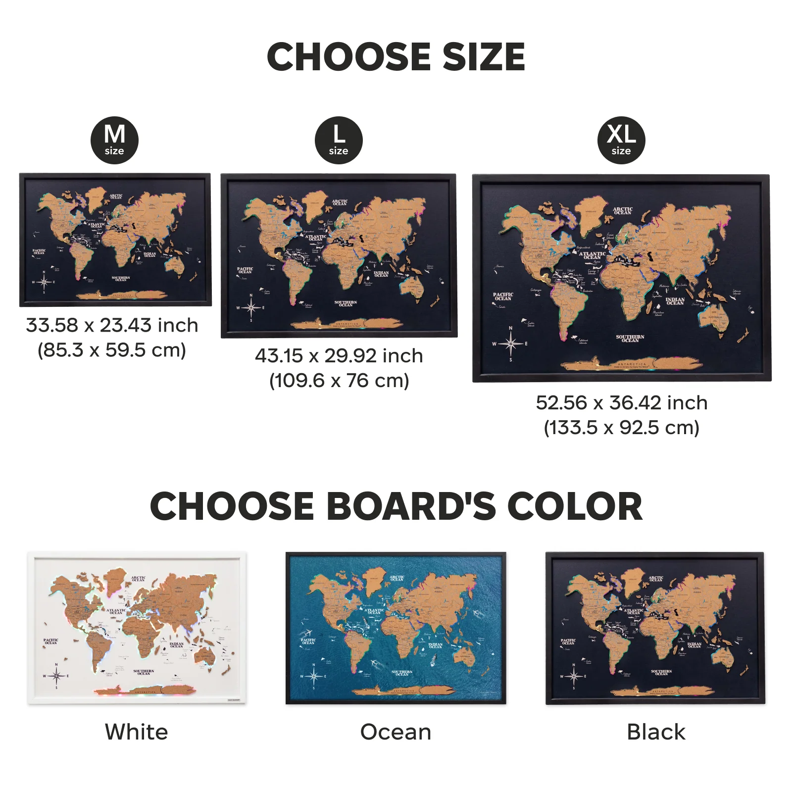 Map on Board LED 2.0 Cork - Image 13