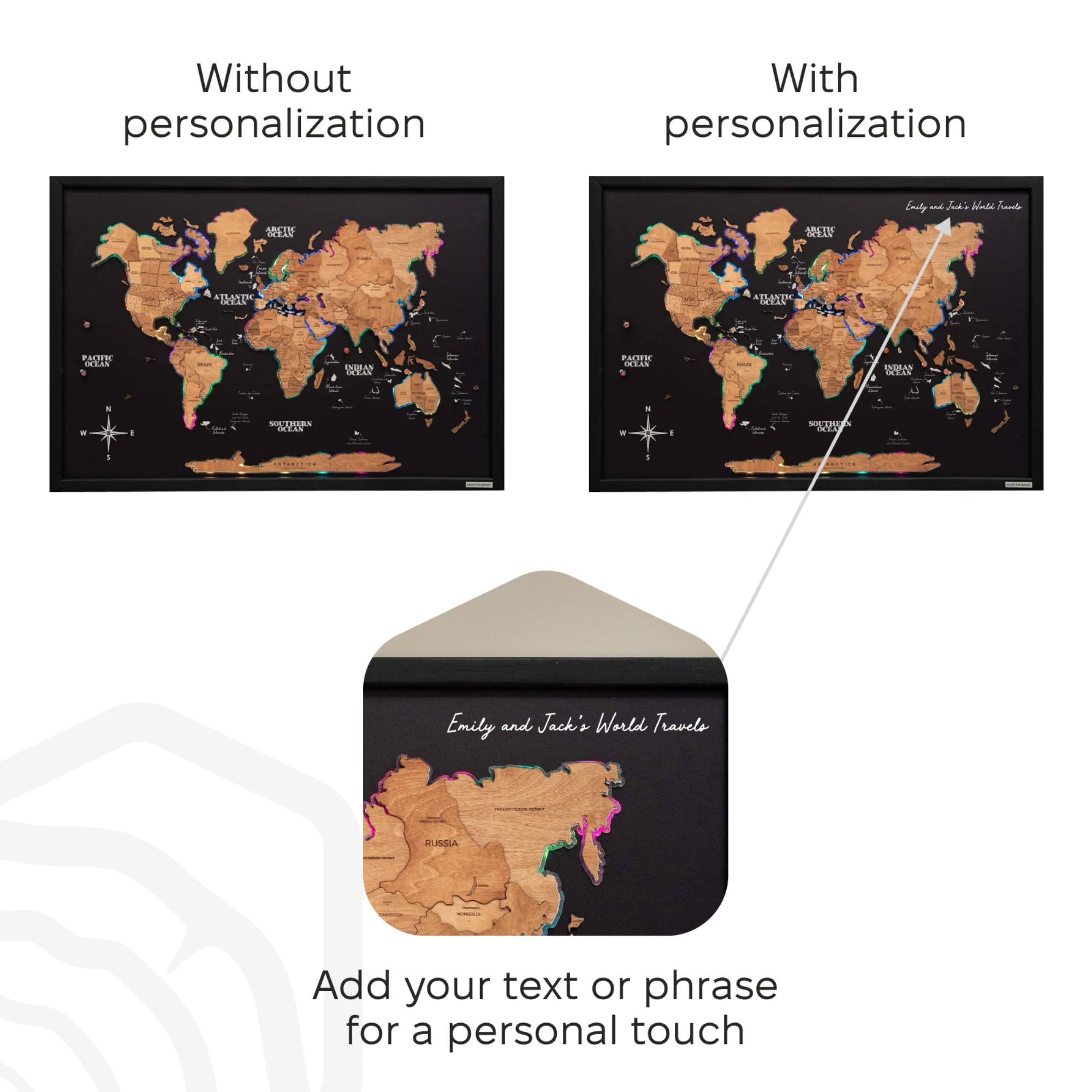 Map on Board LED 2.0 Oak - Image 18