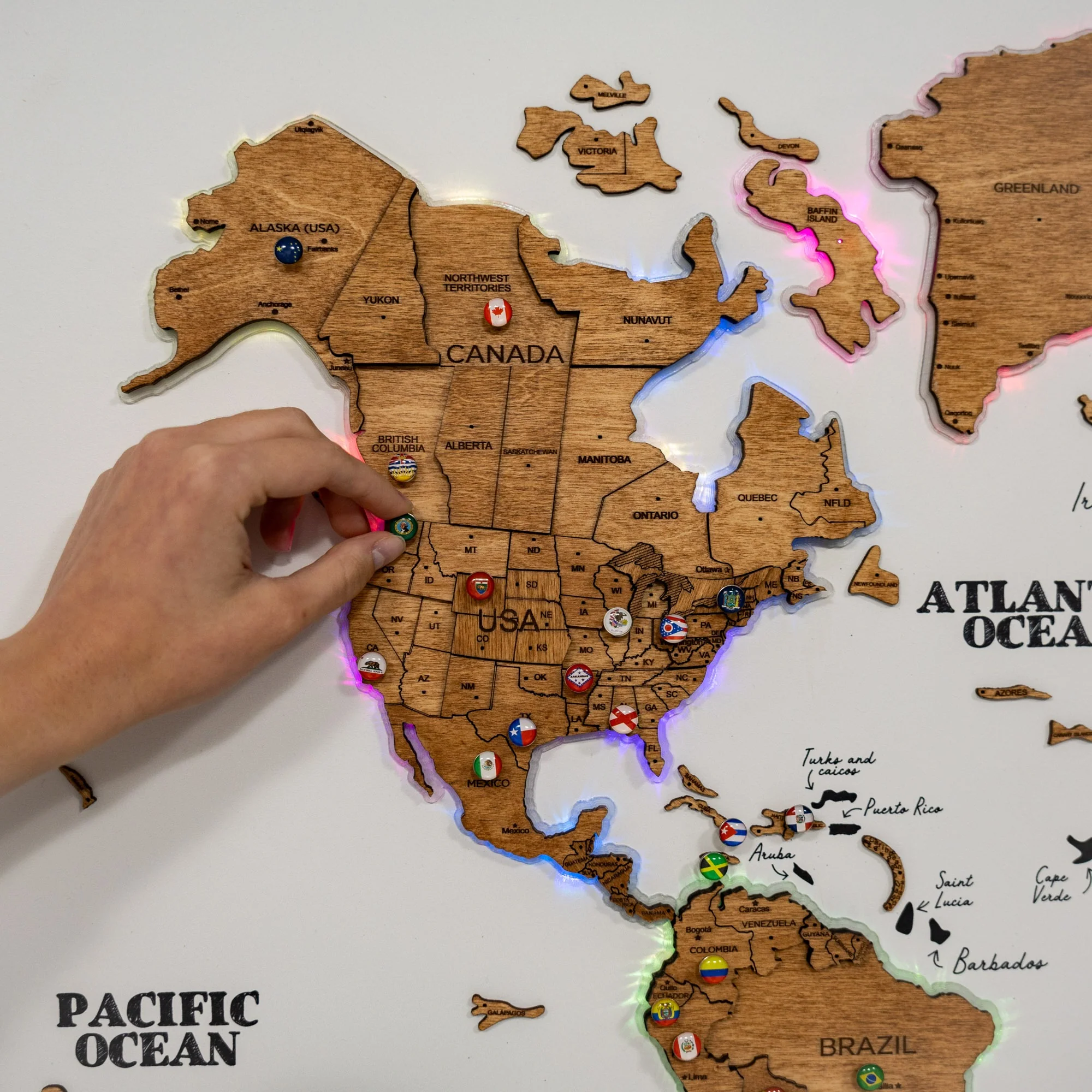 Map on Board LED 2.0 Oak - Image 9