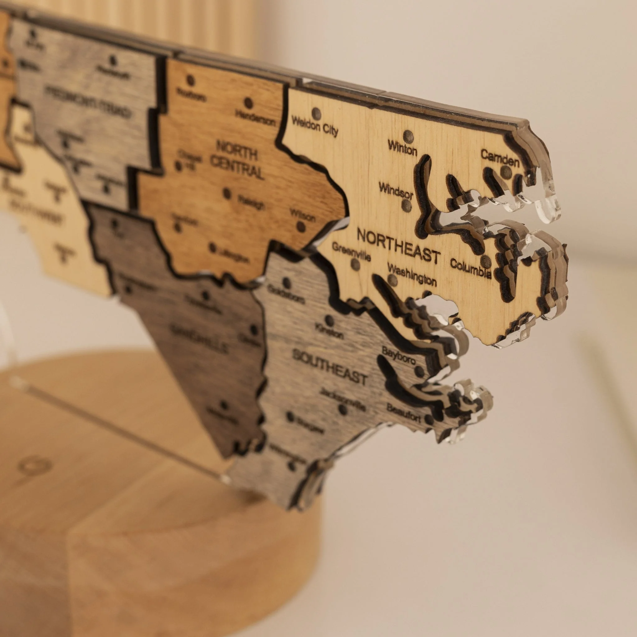 Night Light - Map of North Carolina State - Image 6
