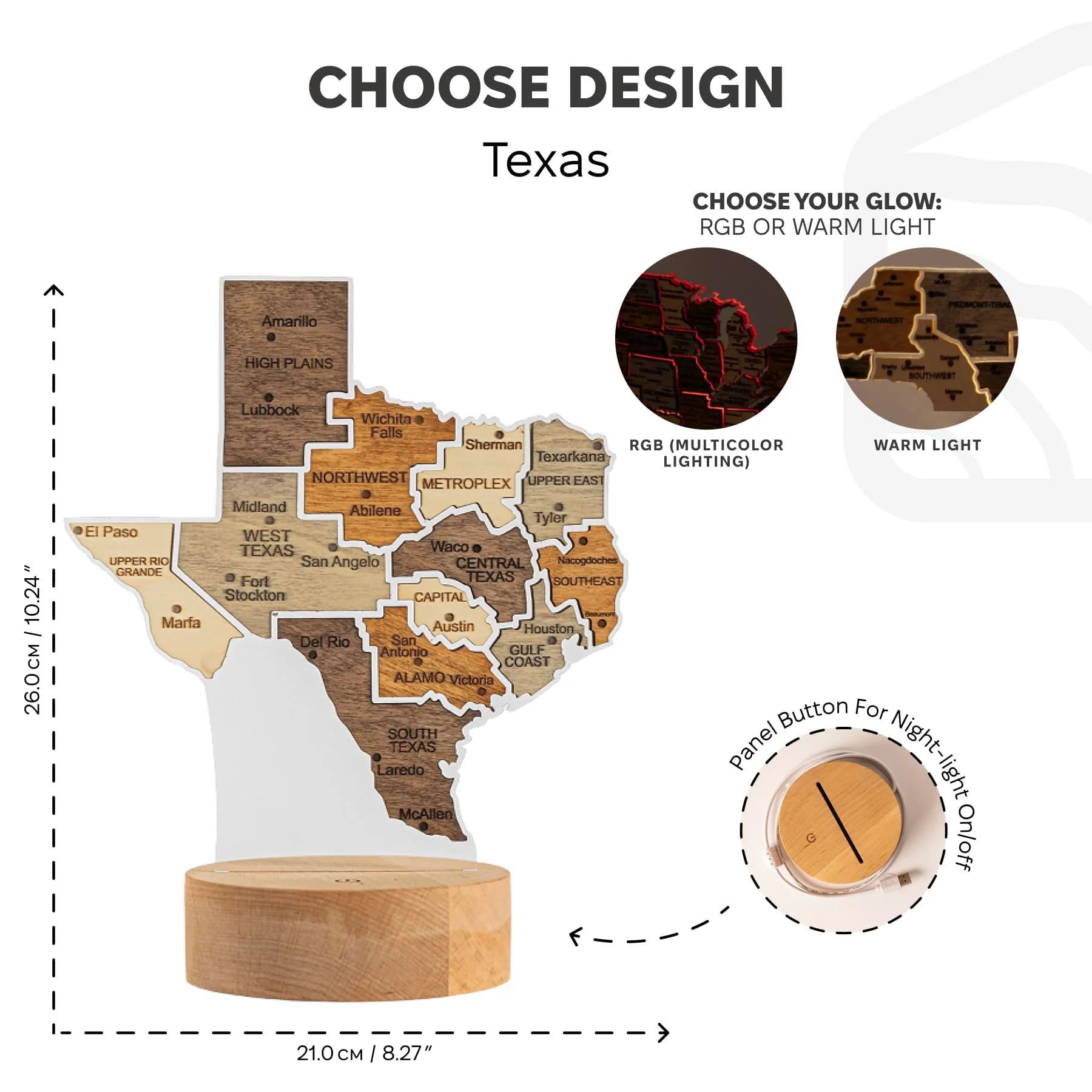 Night Light - Map of Texas State - Image 9