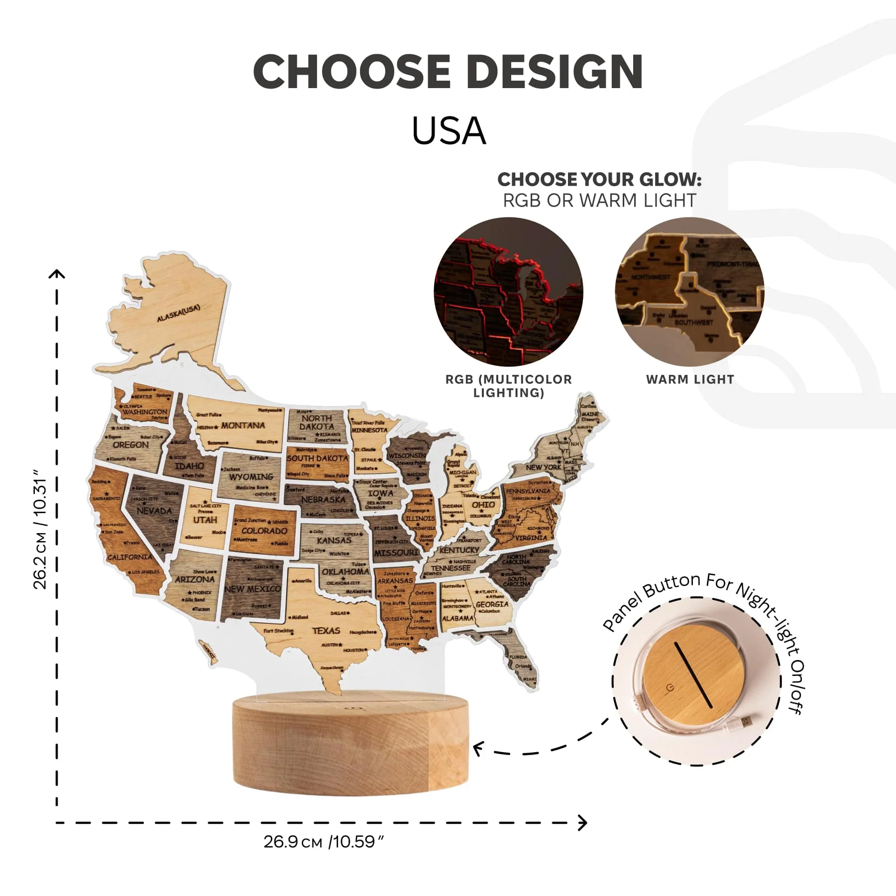 Night Light - Map of USA - Image 10