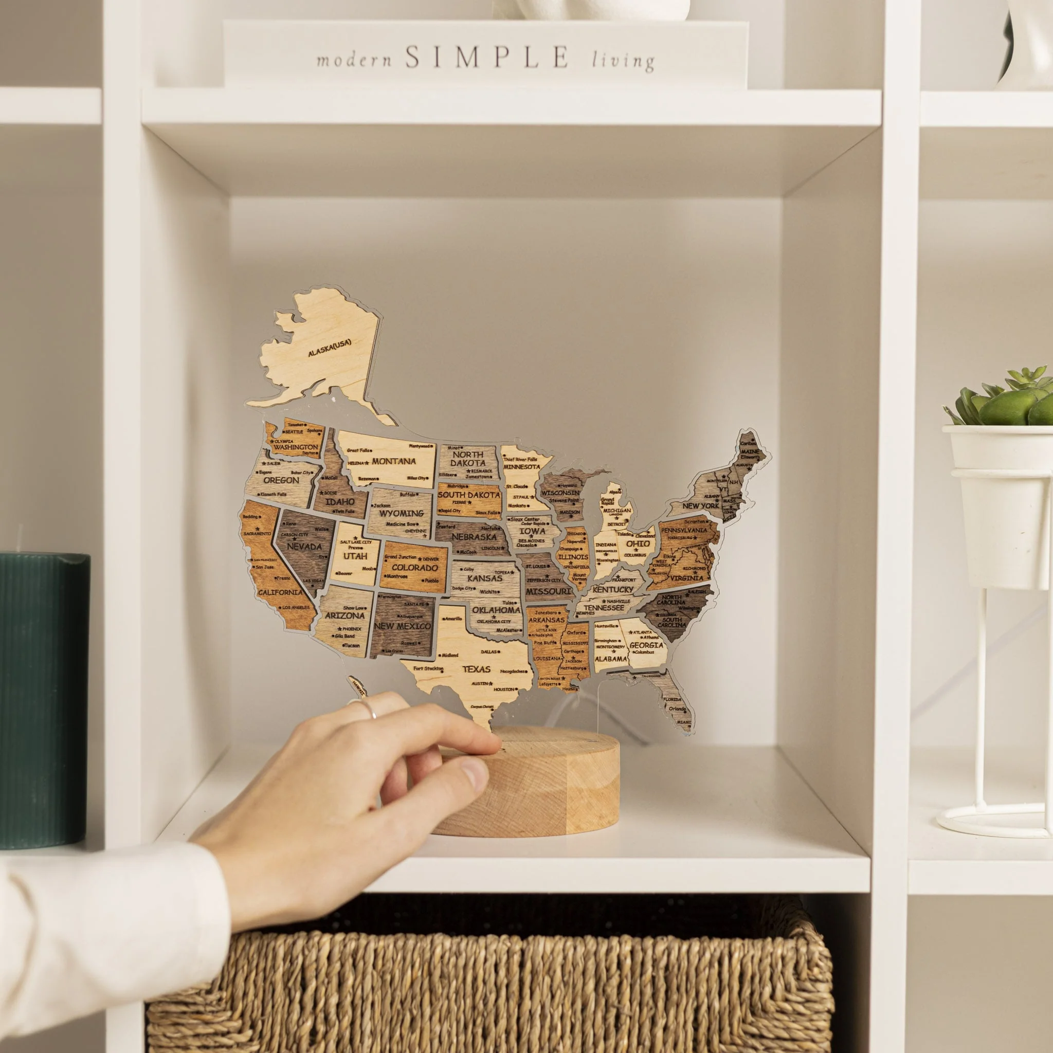 Night Light - Map of USA - Image 5