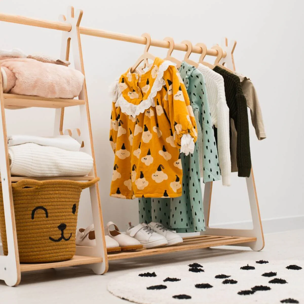 Pack of 10 Kid's Wooden Hangers - Image 3