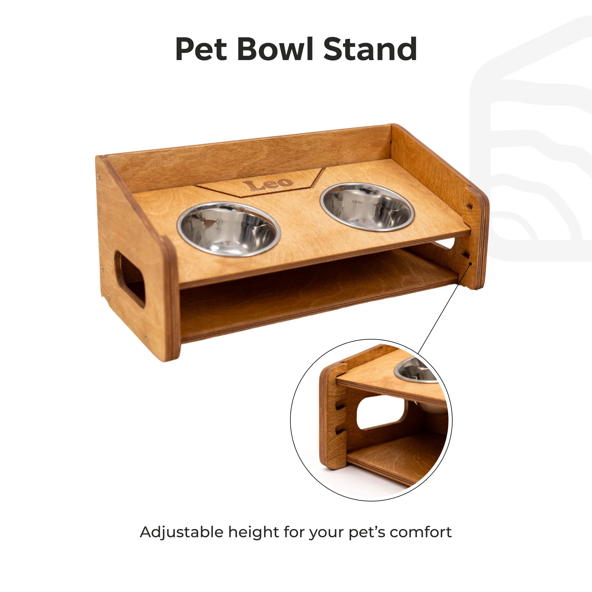 Pet Bowl Stand - Angled - Image 12