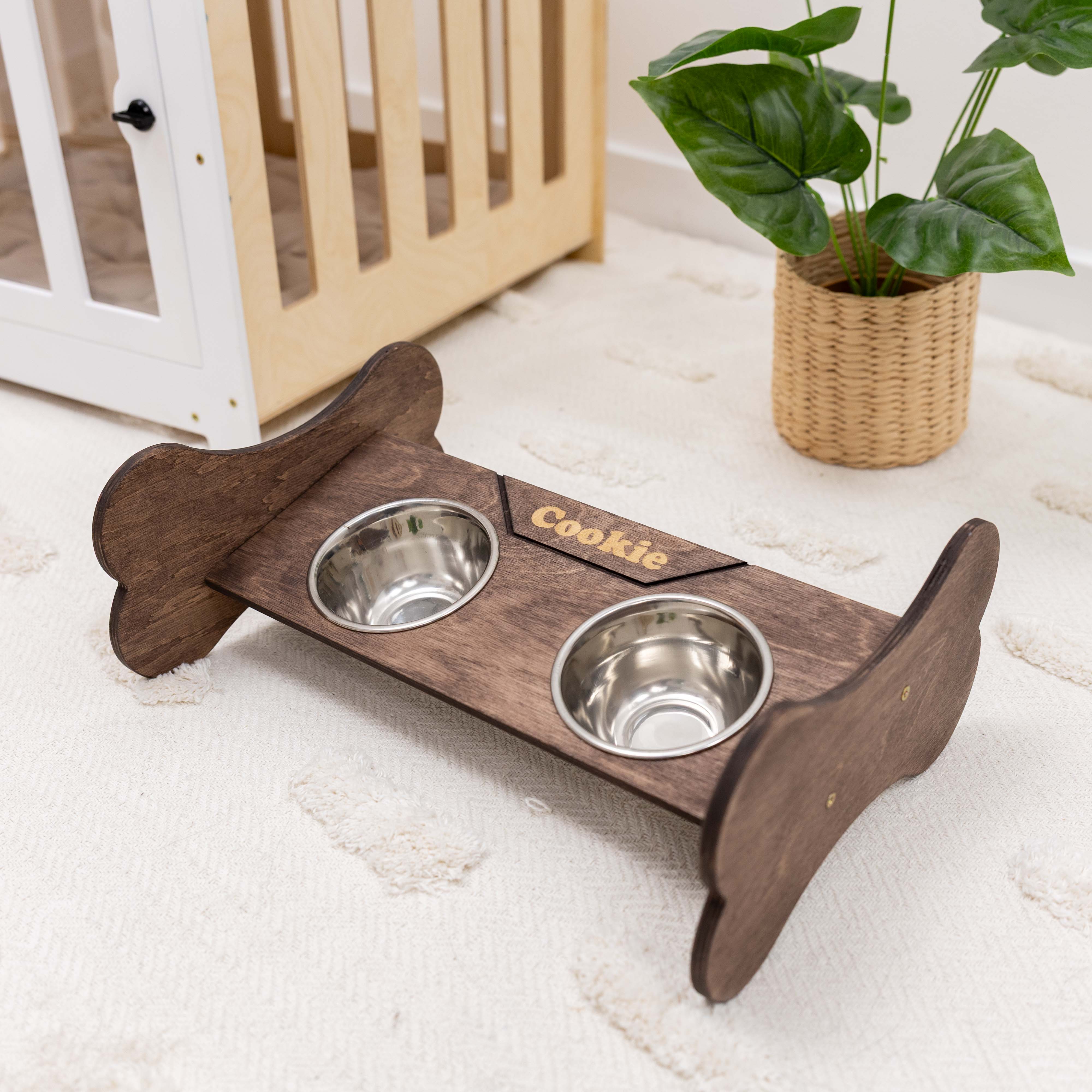 Pet Bowl Stand - Bone-Shaped - Image 9