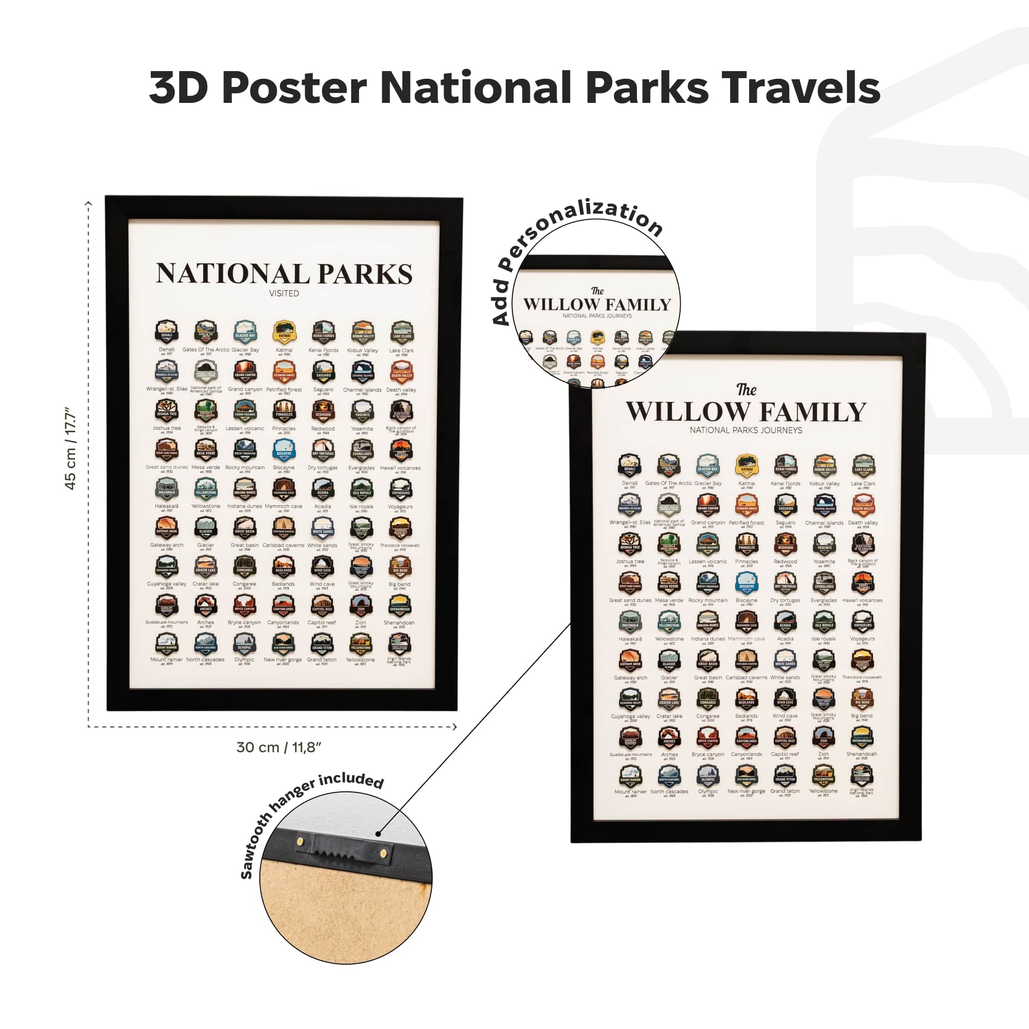 Poster Travel Tracker National Parks USA - Image 10