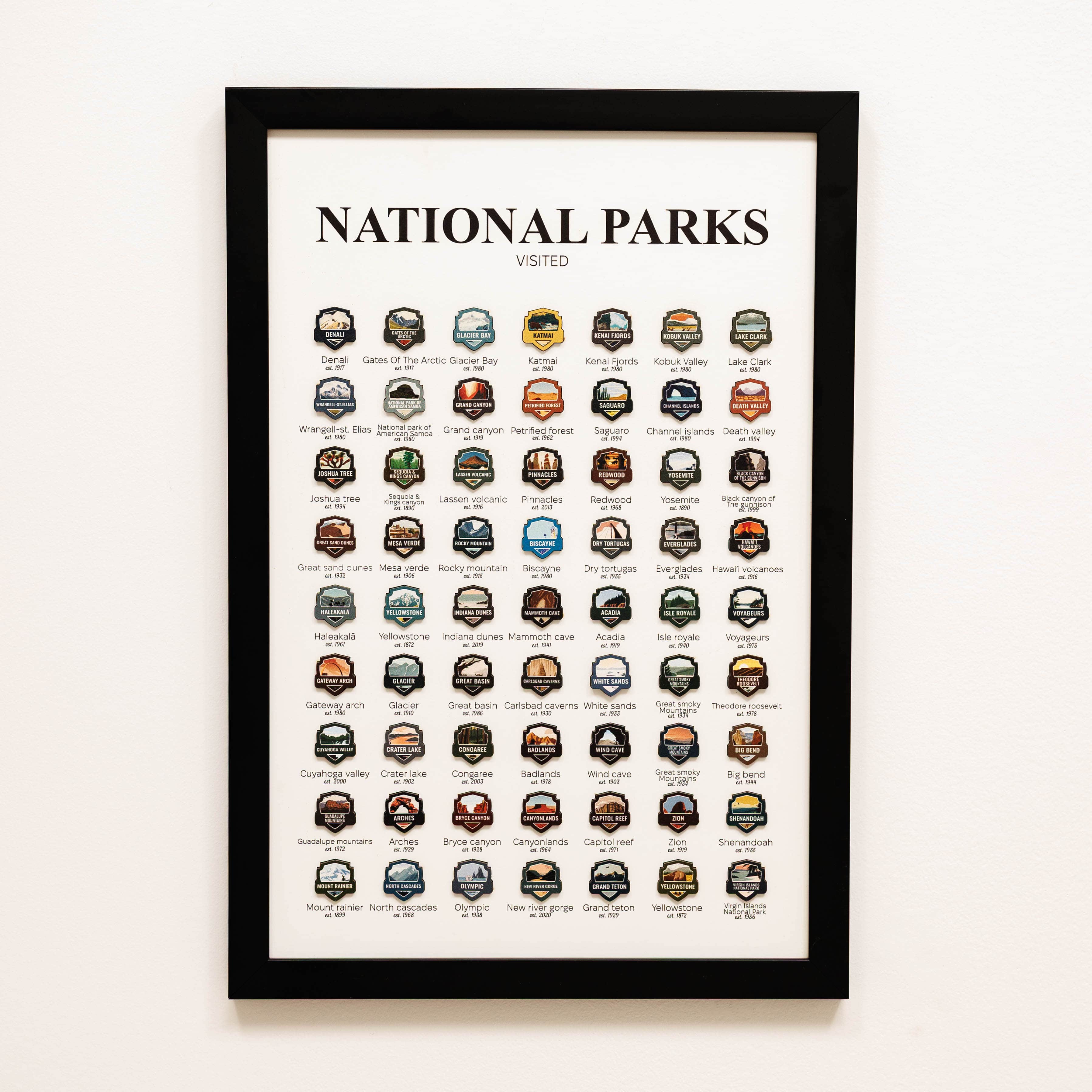 Poster Travel Tracker National Parks USA - Image 7