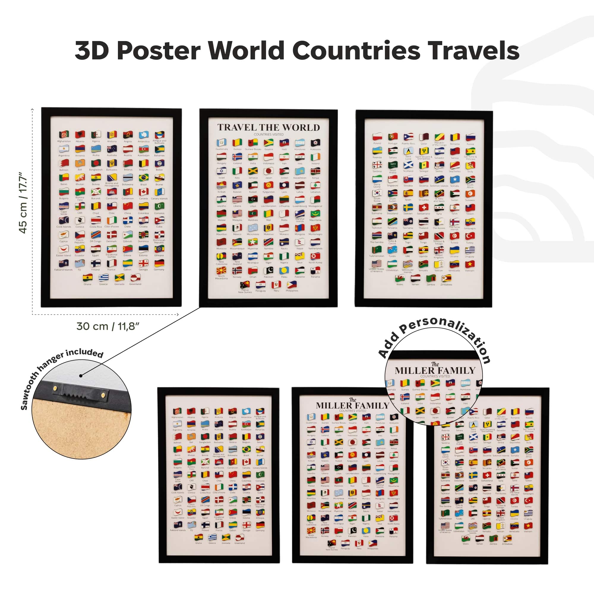 Poster Travel Tracker World Countries - Image 9