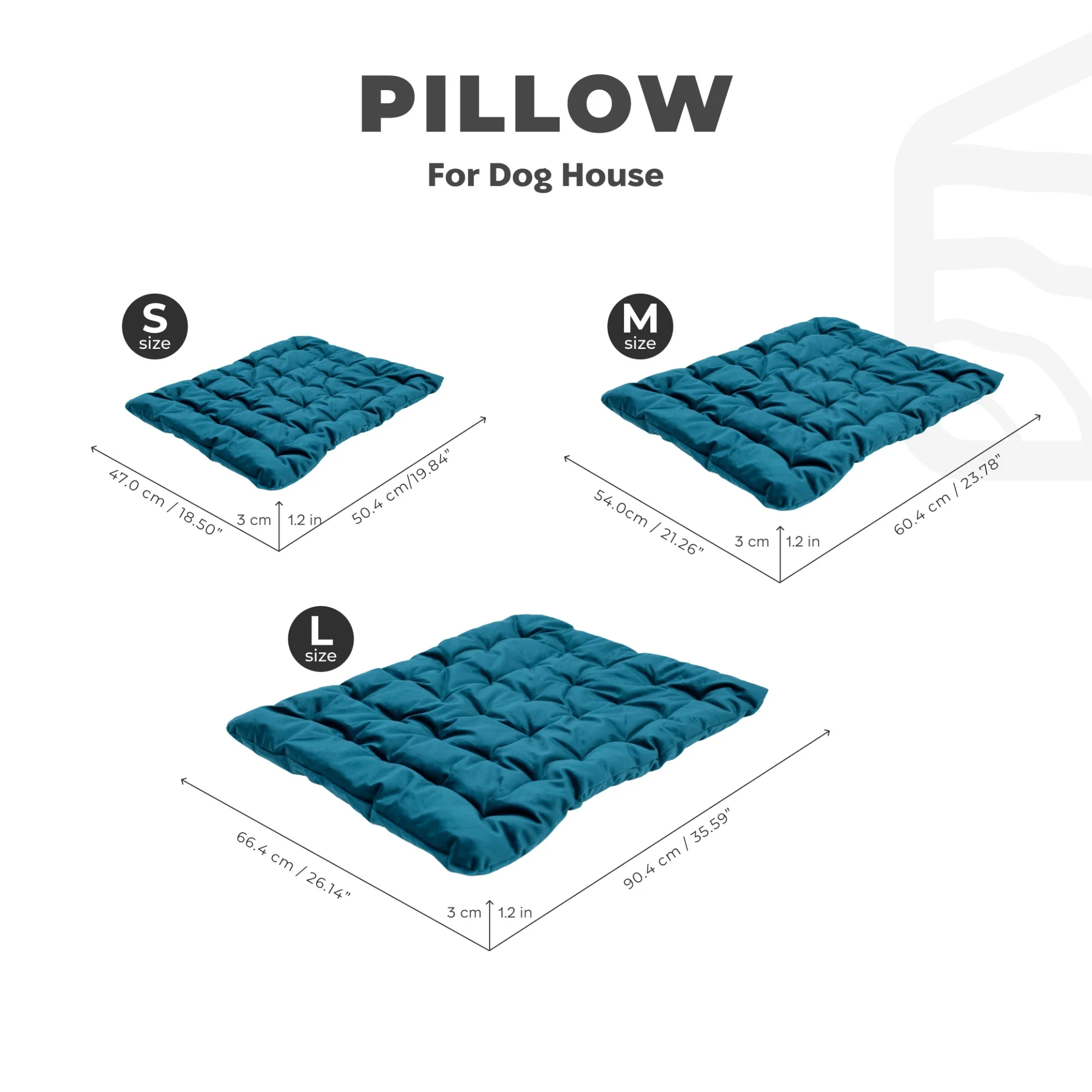 Sleeping Dog House Pillow - Emerald - Image 3