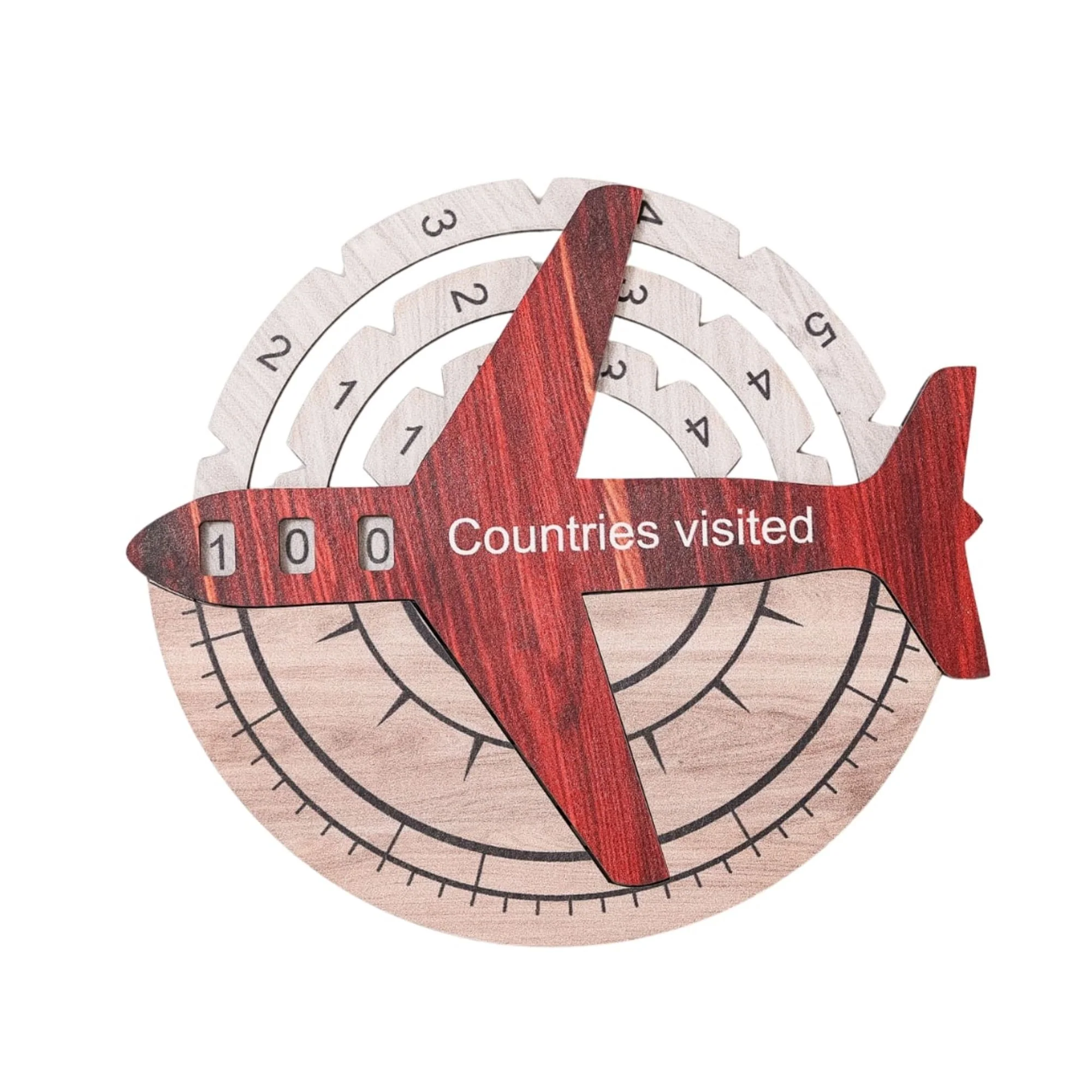 Travel Tracker 3D Wooden World Map - Image 11