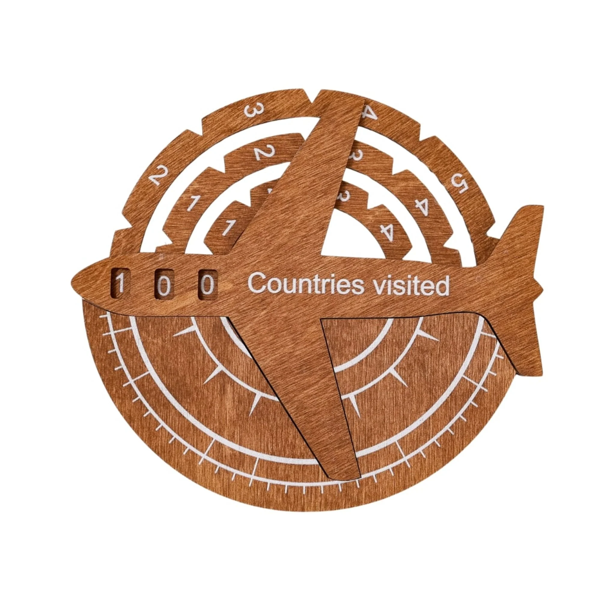 Travel Tracker 3D Wooden World Map - Image 14