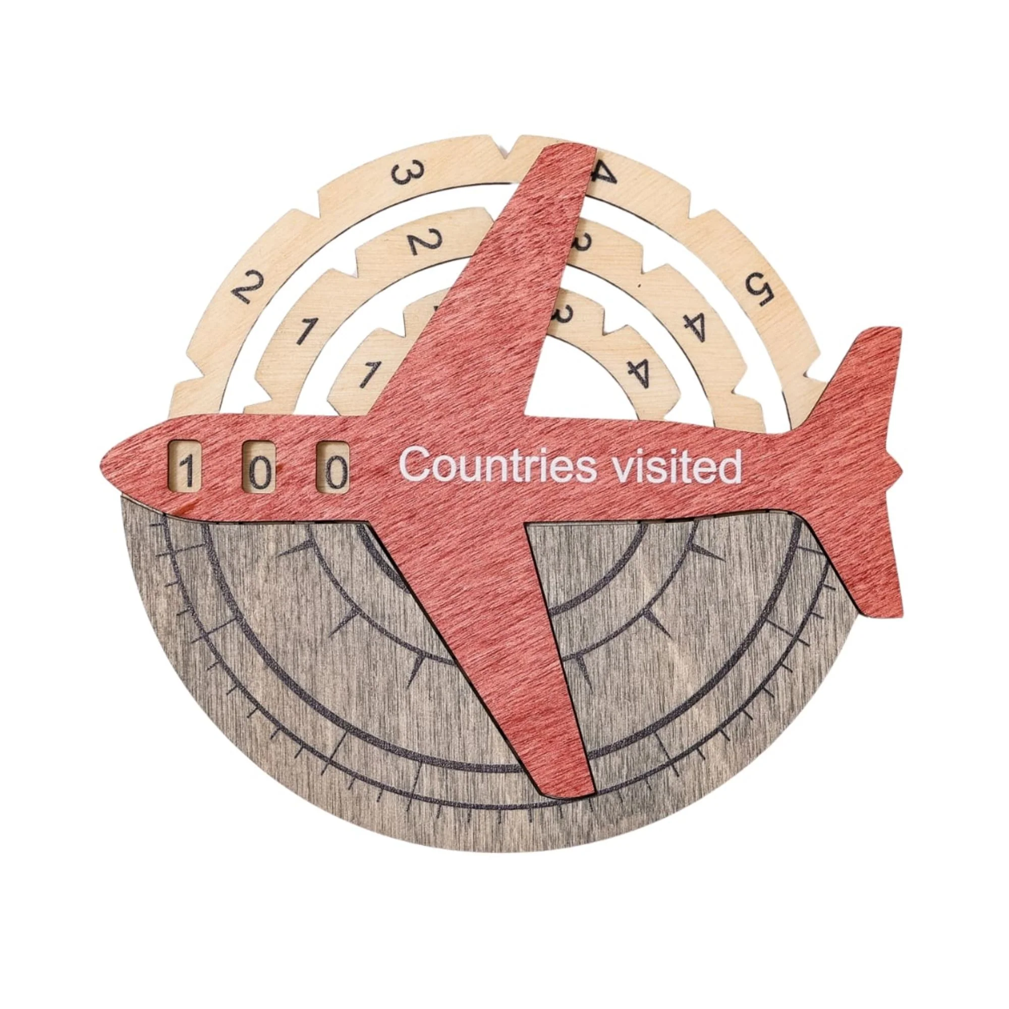 Travel Tracker 3D Wooden World Map - Image 16