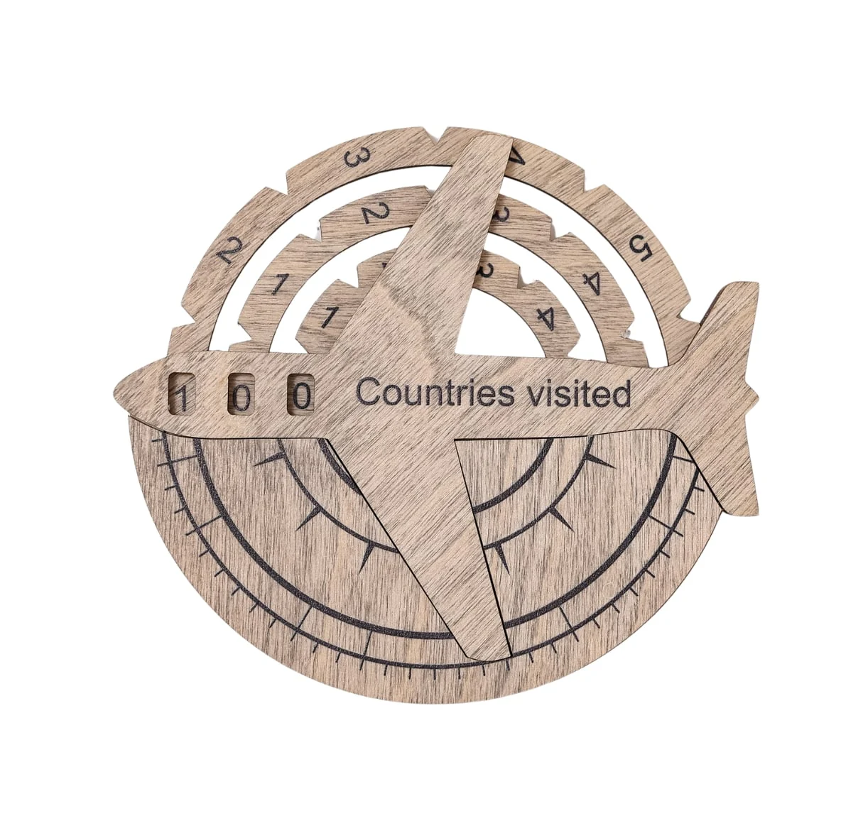 Travel Tracker 3D Wooden World Map - Image 19