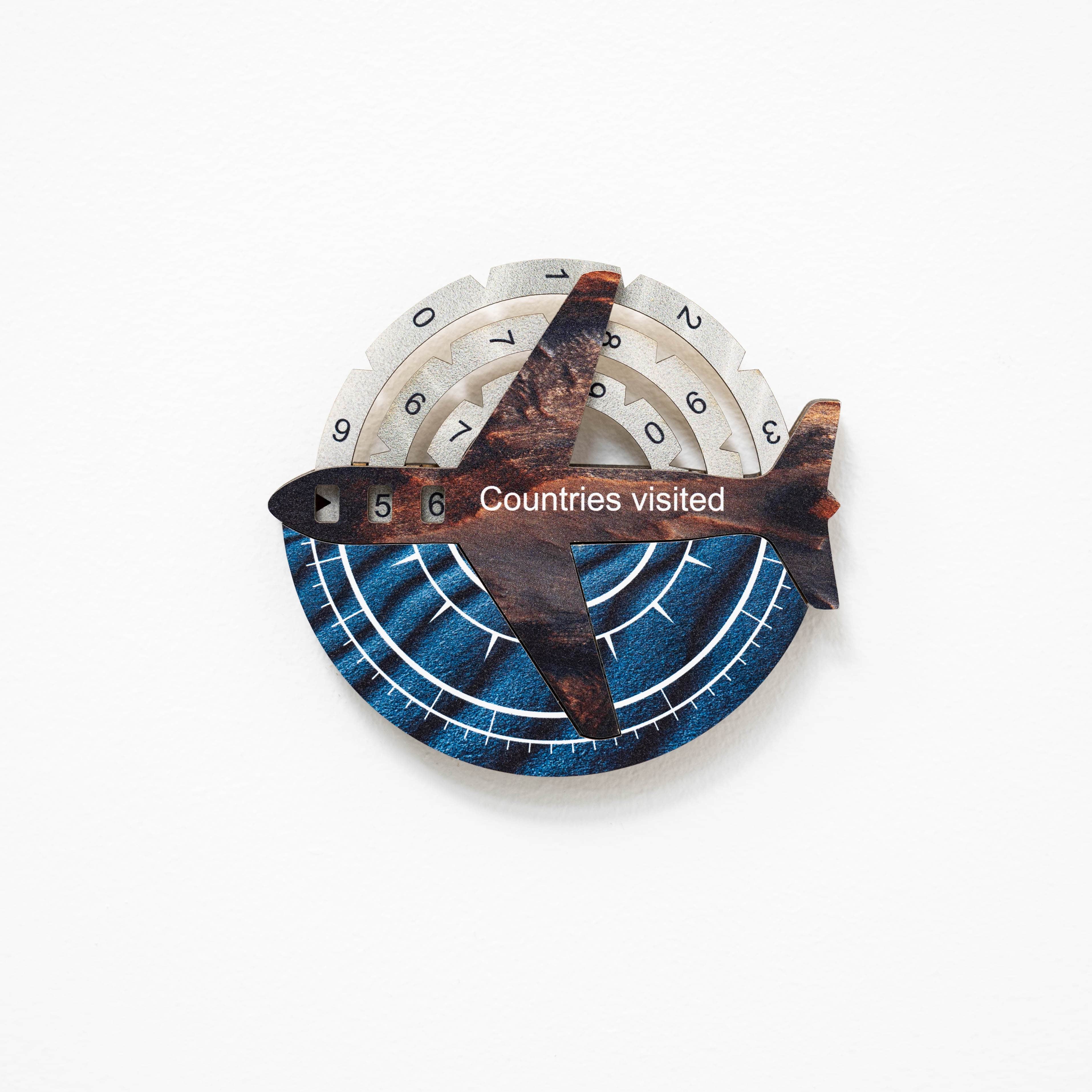 Travel Tracker 3D Wooden World Map - Image 25