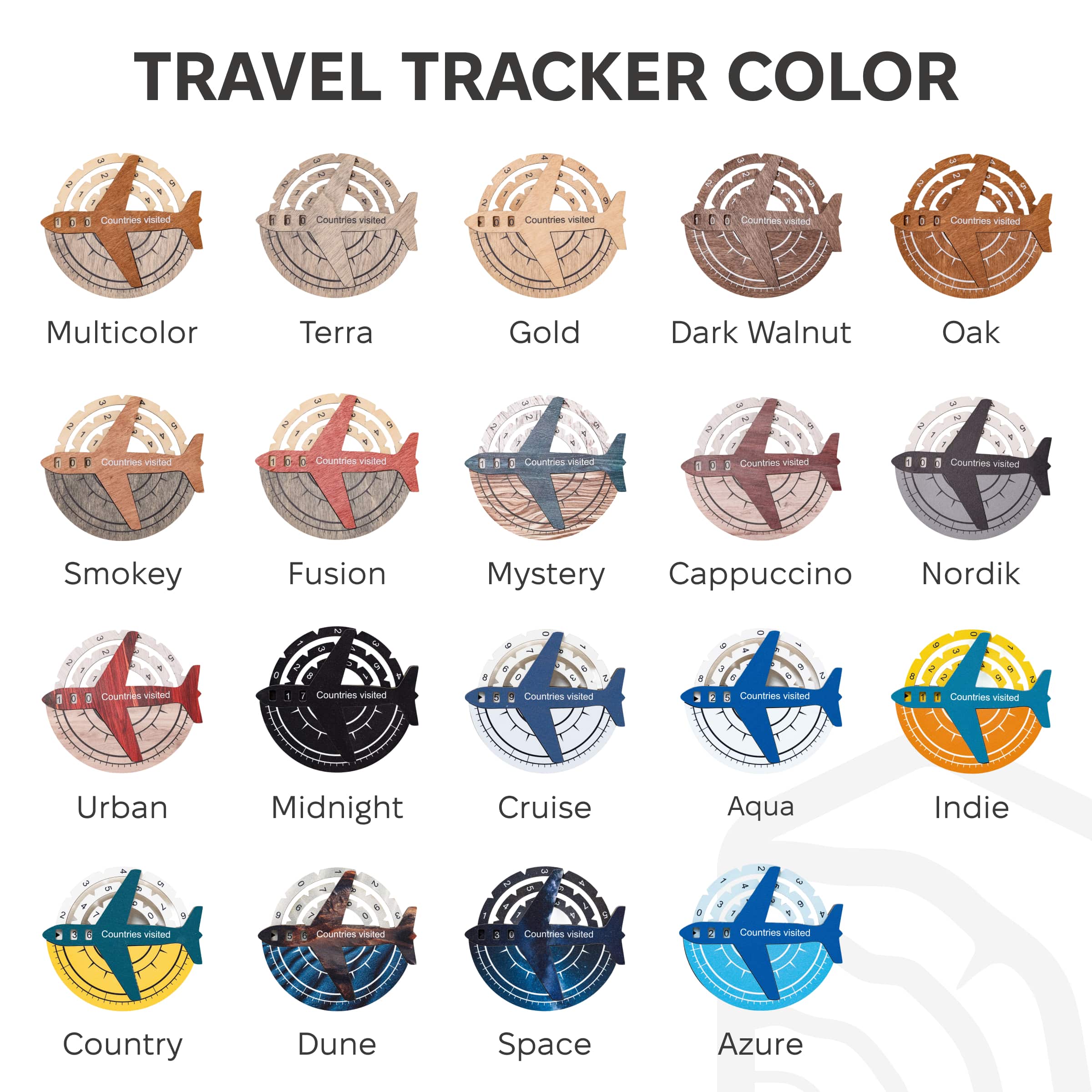 Travel Tracker 3D Wooden World Map - Image 29
