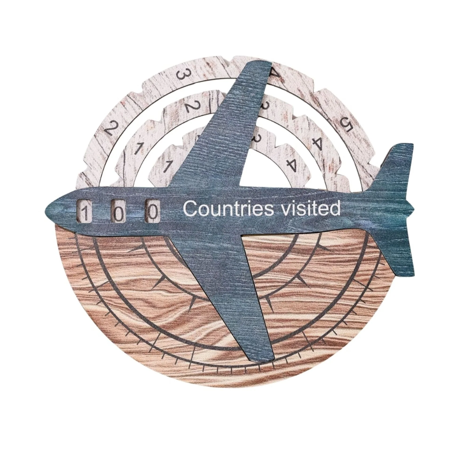 Travel Tracker 3D Wooden World Map - Image 9