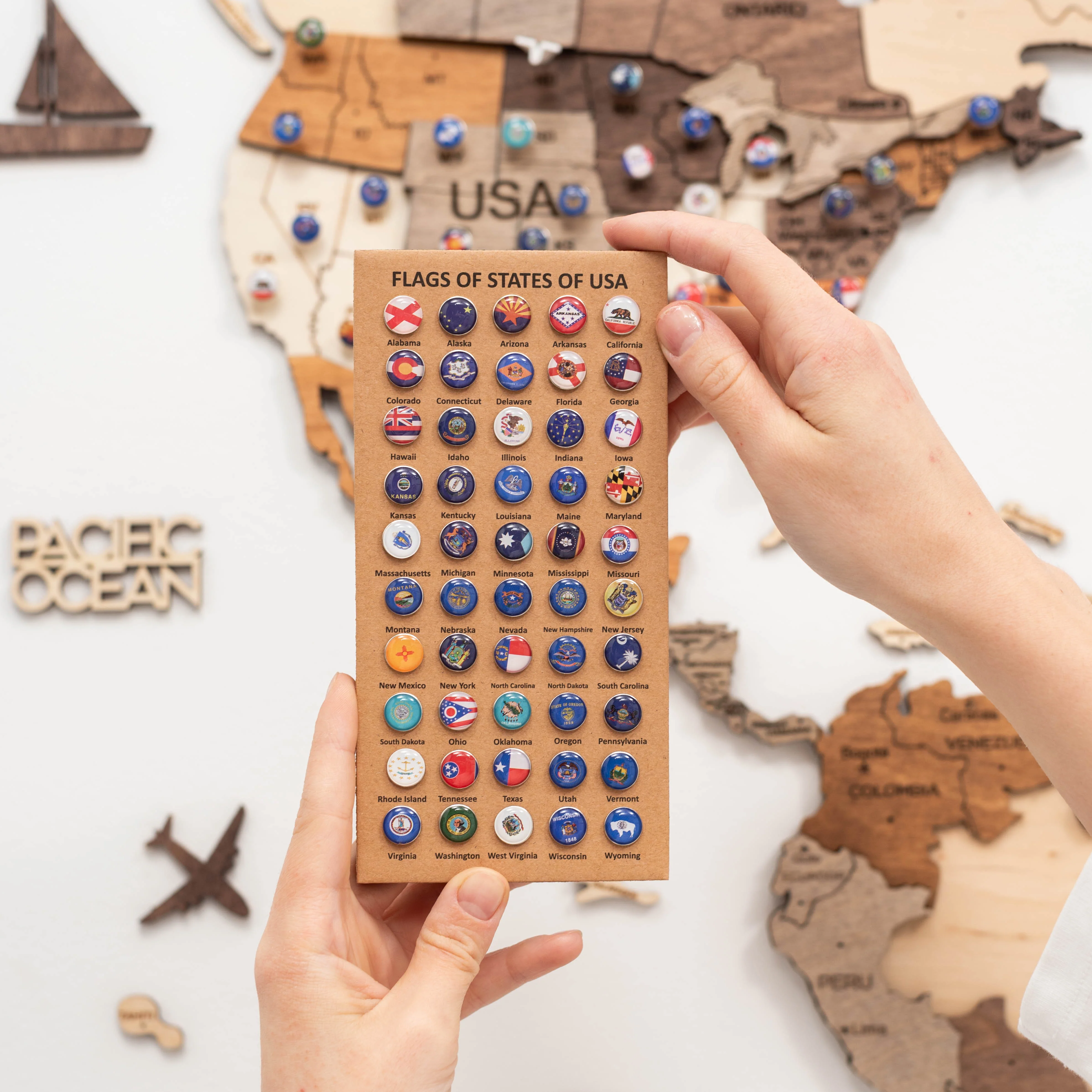USA Flags Push Pins - Image 4