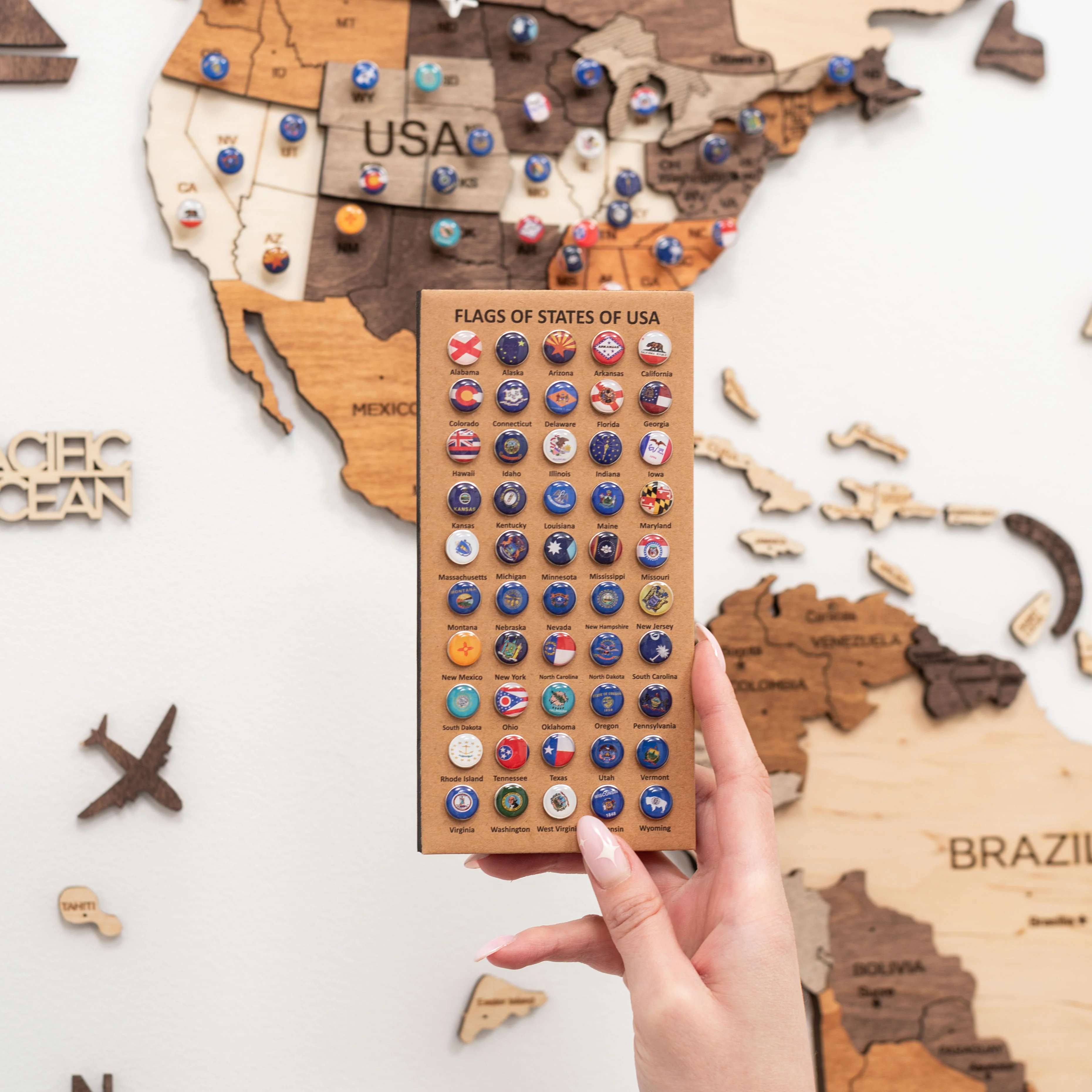 USA Flags Push Pins - Image 5