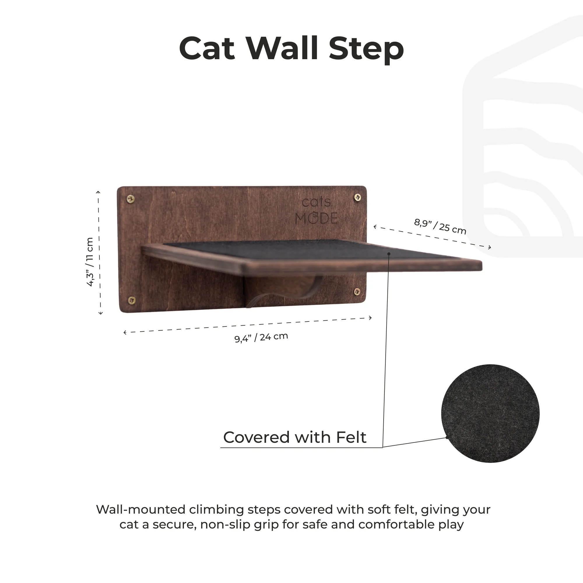Wooden Decagon Platform - Dark Walnut - Image 3