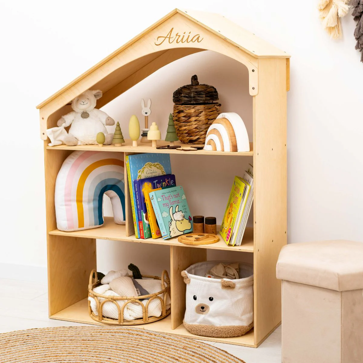 White Dollhouse Bookcase - Image 11
