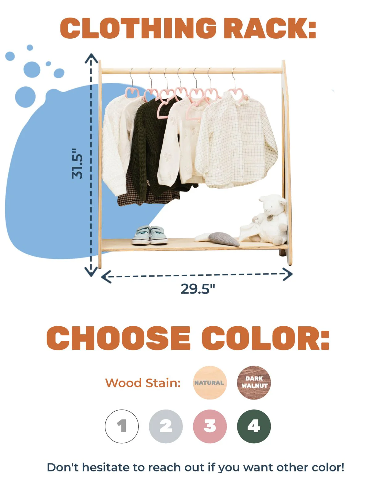 Wooden Clothing Rack - Image 15