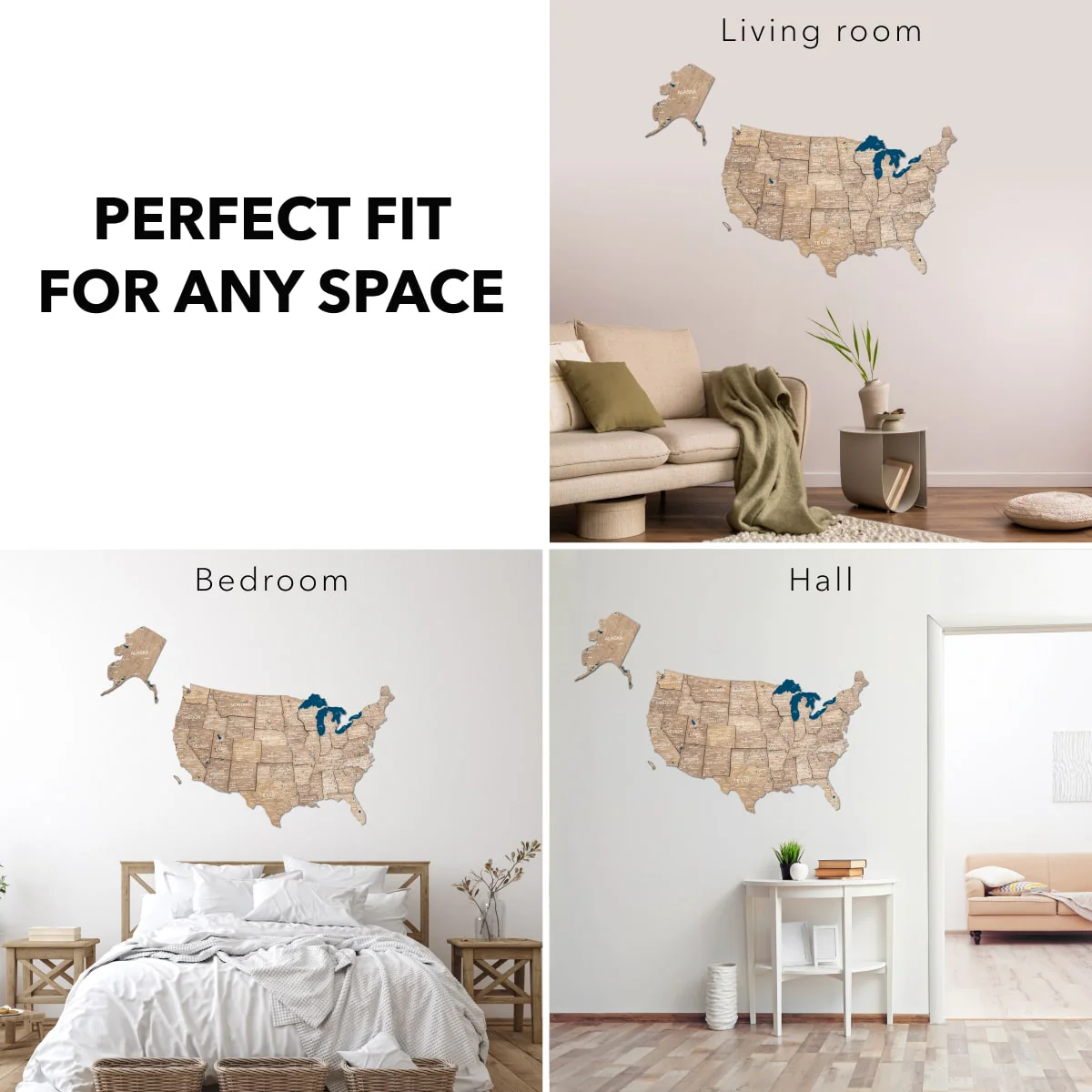 Wooden 3d Map of USA - Terra - Image 13