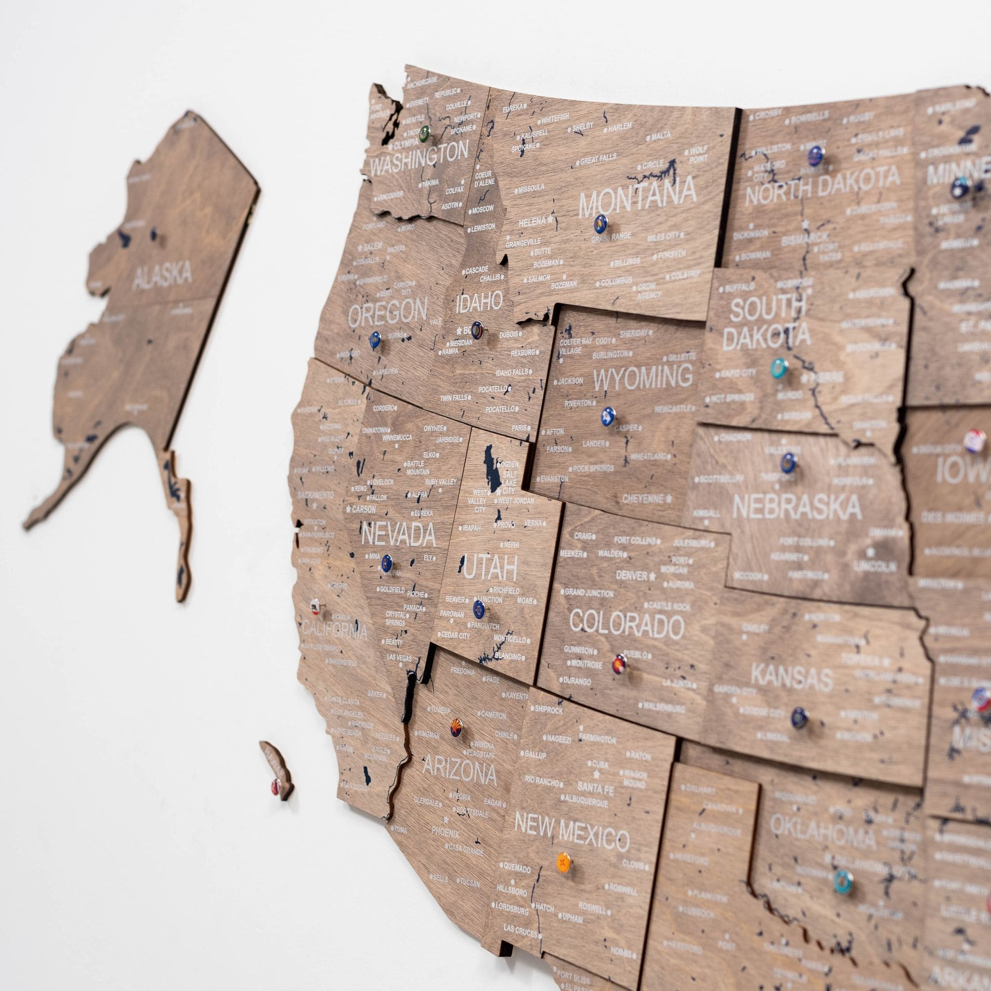 Wooden 3d Map of USA - Terra - Image 4