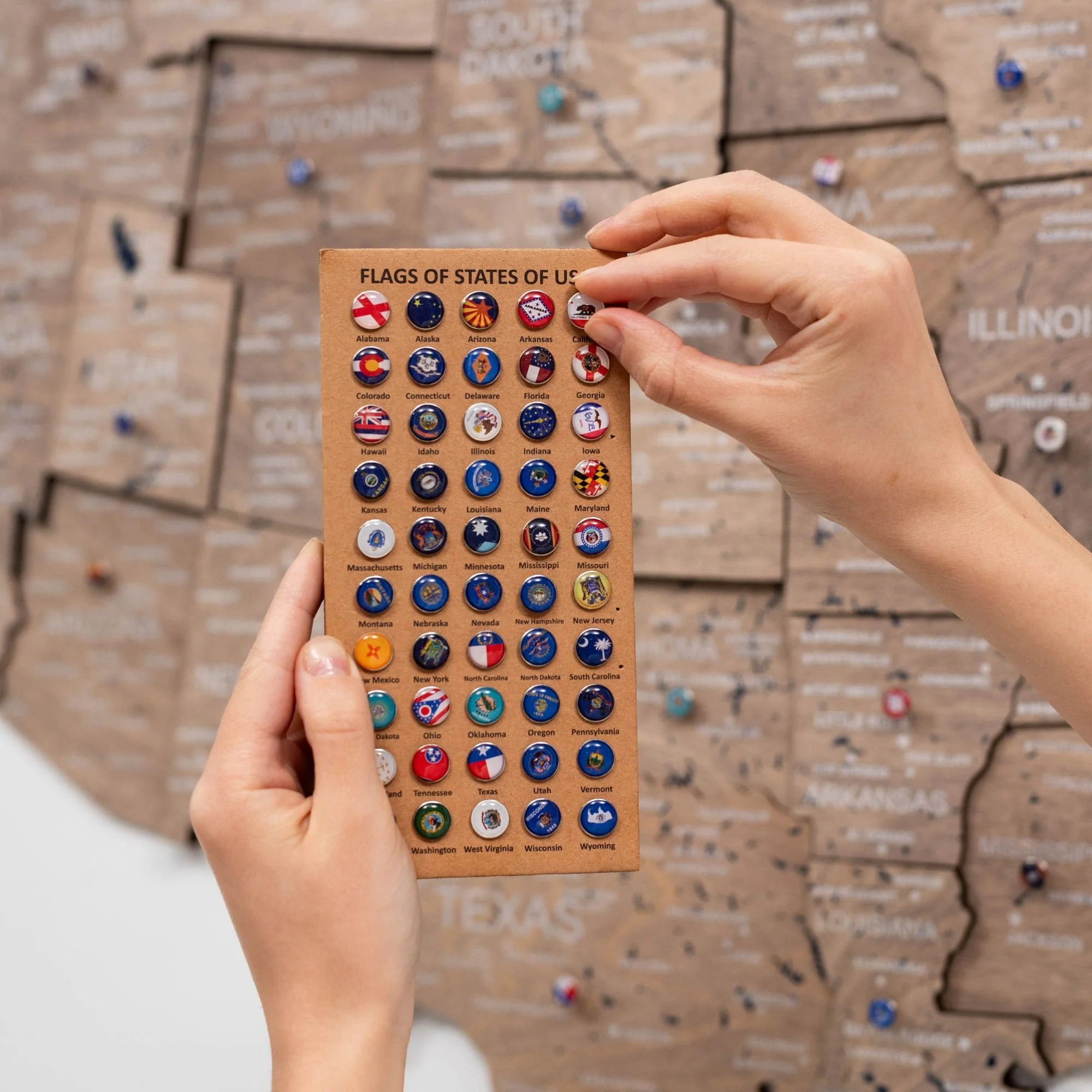 Wooden 3d Map of USA - Terra - Image 7