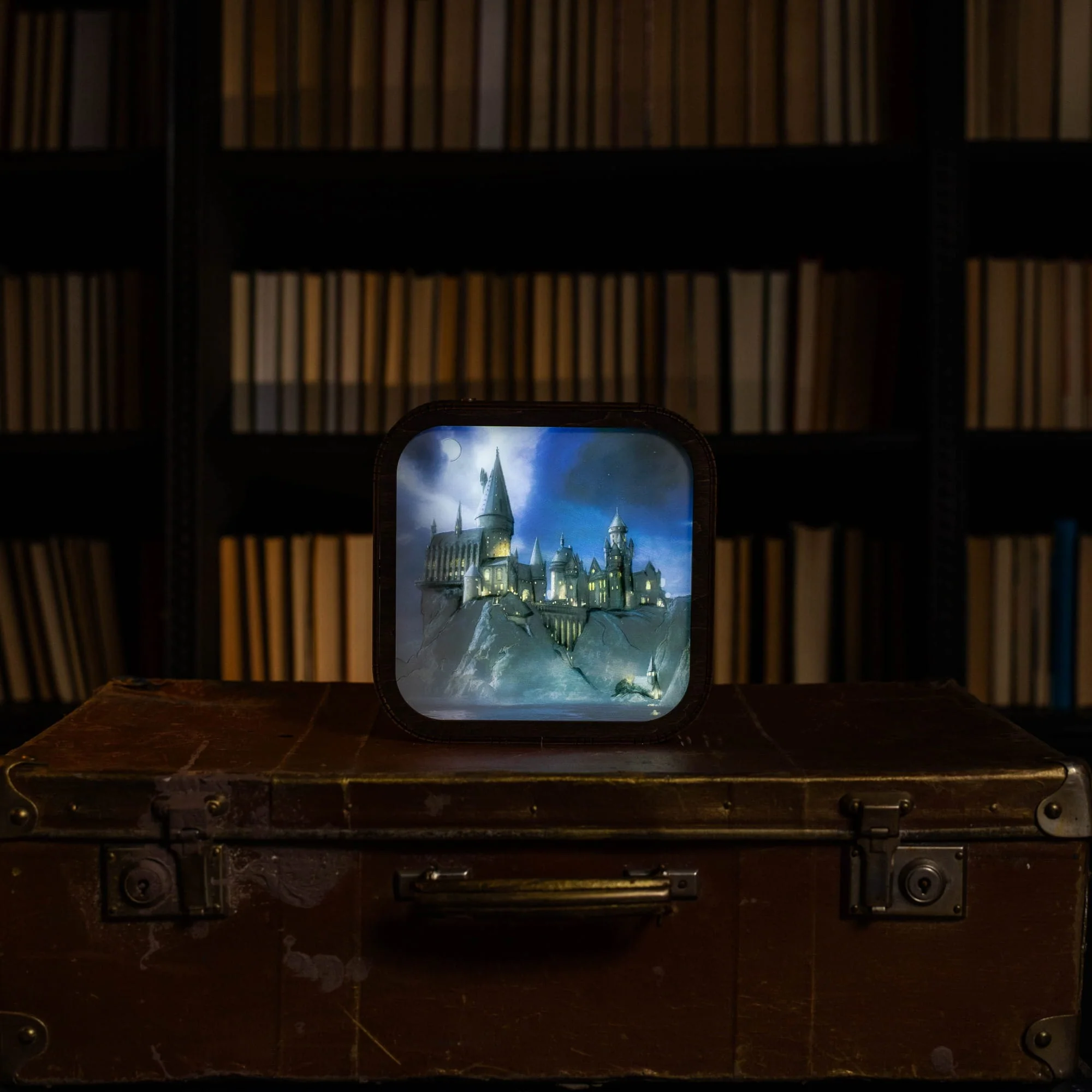 Wooden Acrylic Harry Potter Night Light - Hogwarts After Curfew - Image 7