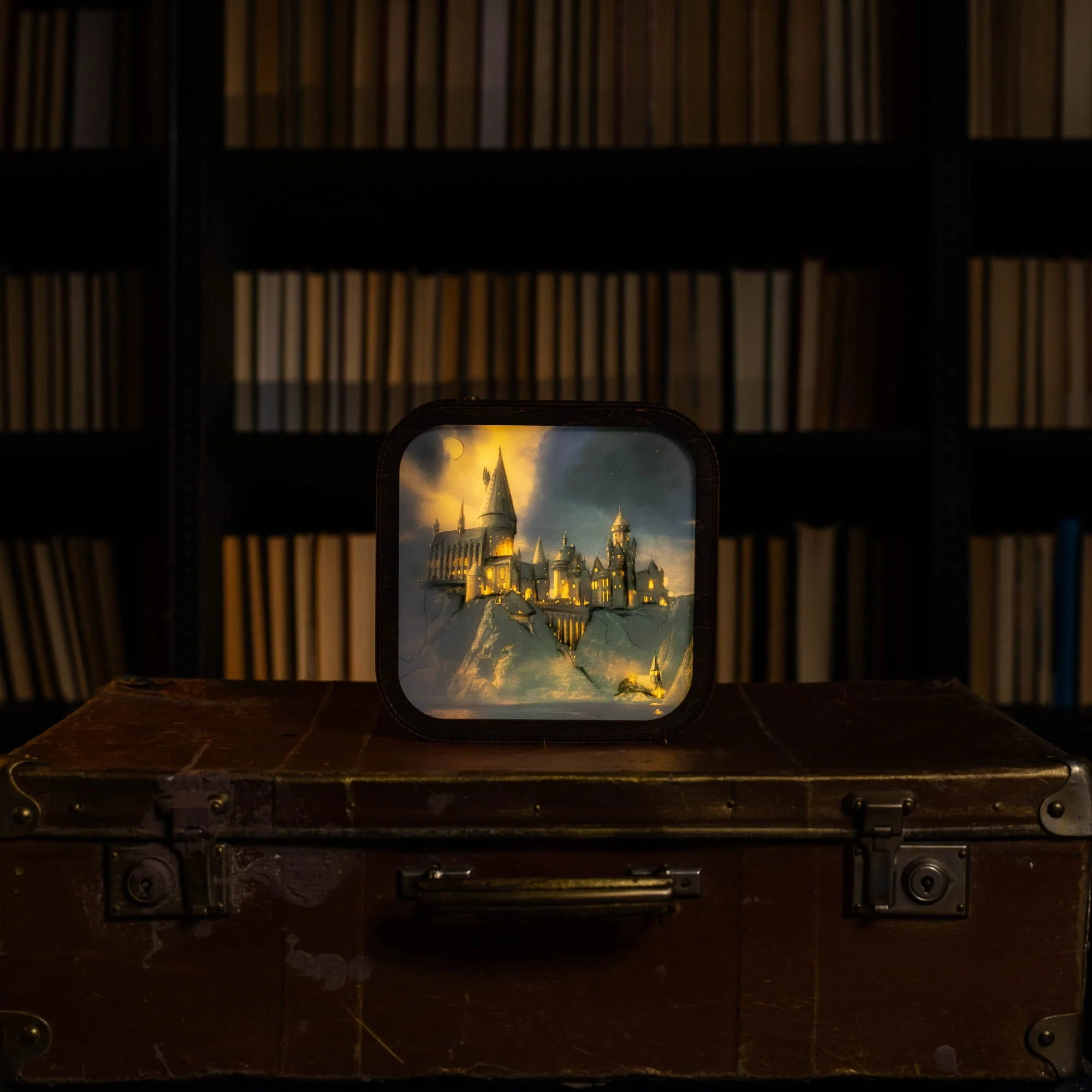 Wooden Acrylic Harry Potter Night Light - Hogwarts After Curfew - Image 8