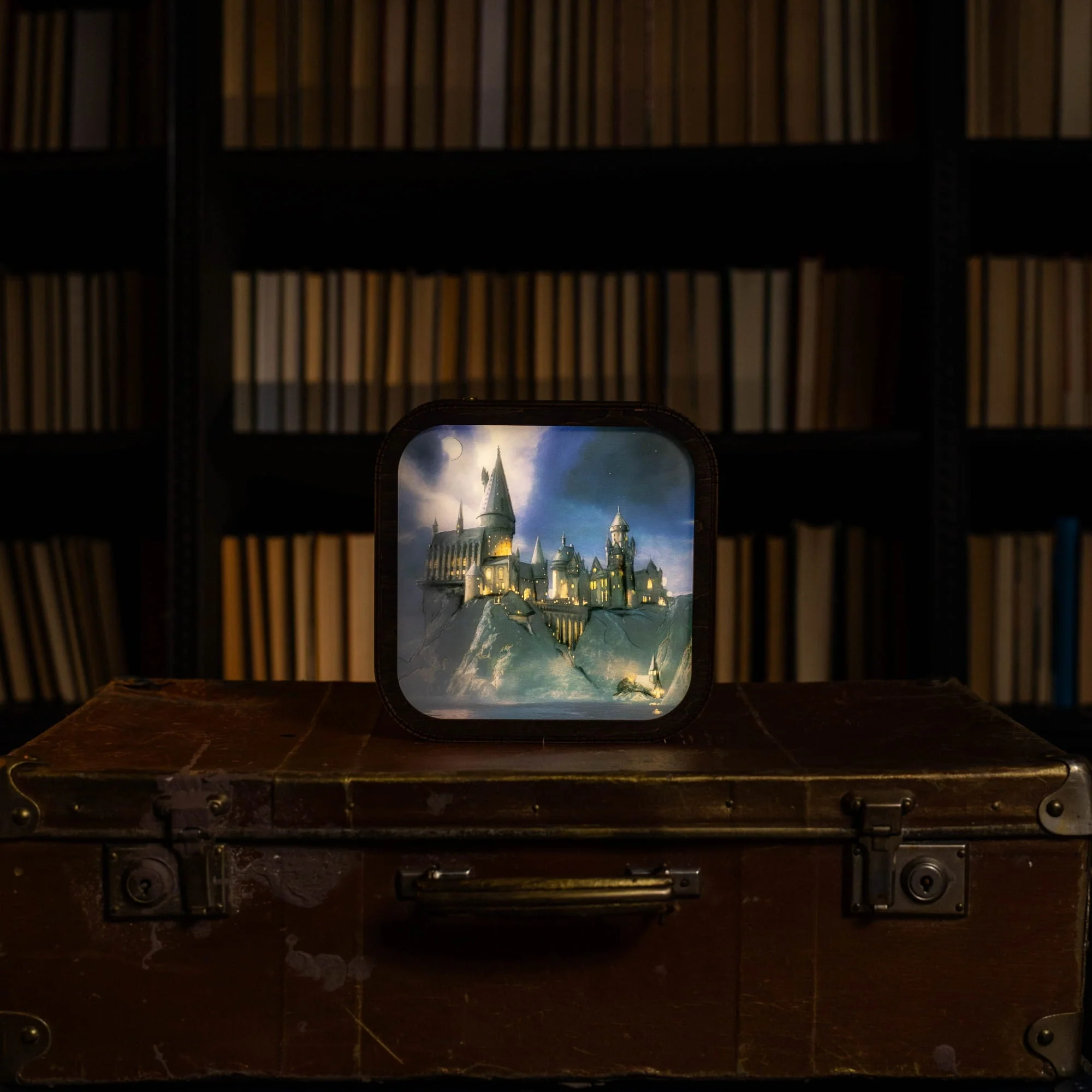 Wooden Acrylic Harry Potter Night Light - Hogwarts After Curfew - Image 9