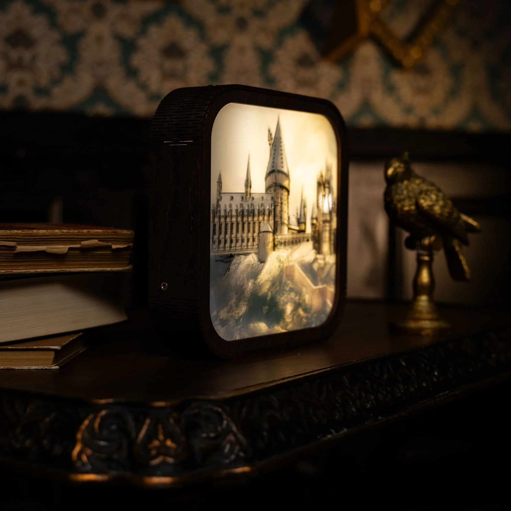 Wooden Acrylic Harry Potter Night Light - Hogwarts Castle - Image 3