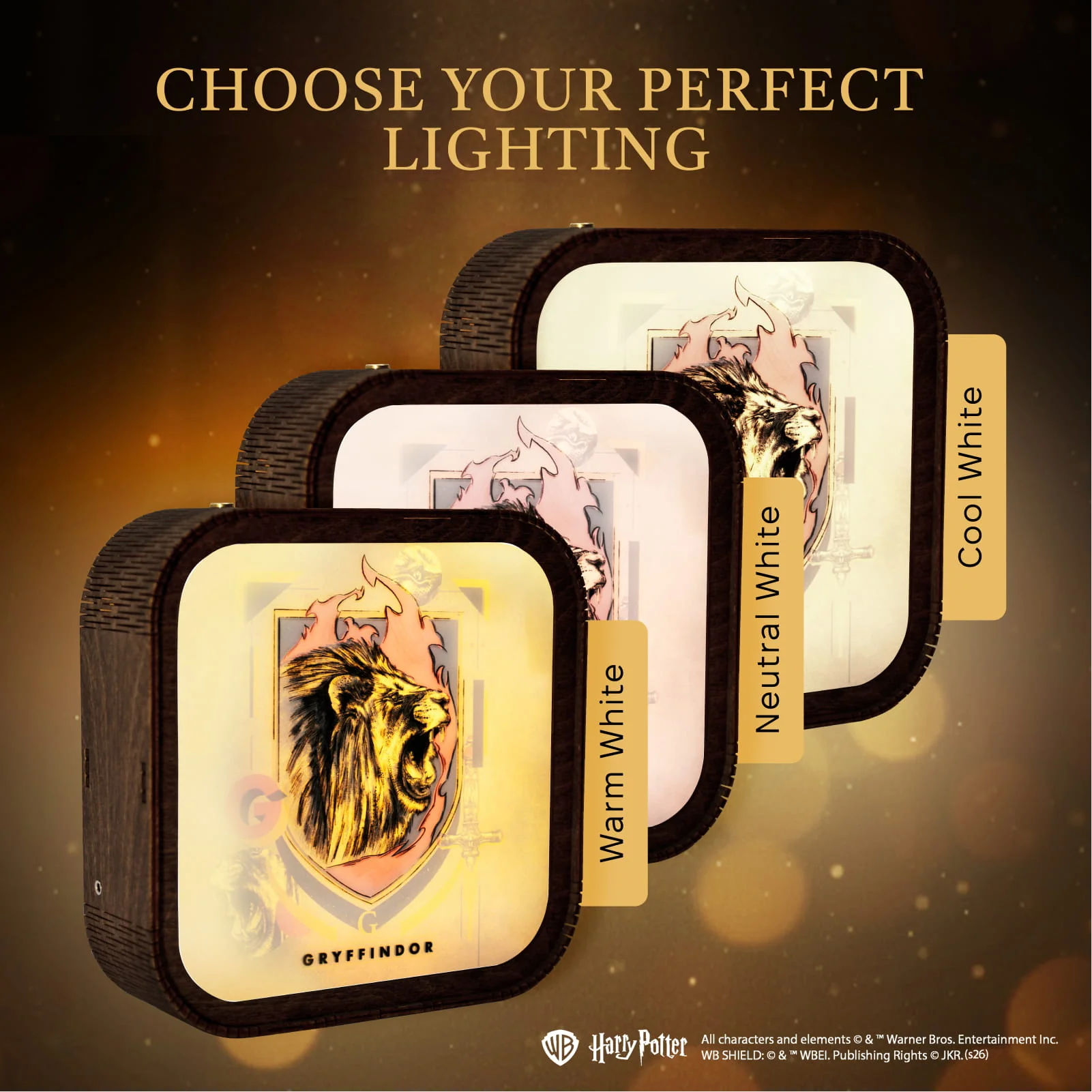 Wooden Acrylic Harry Potter Night Light - Lion of Gryffindor - Image 12