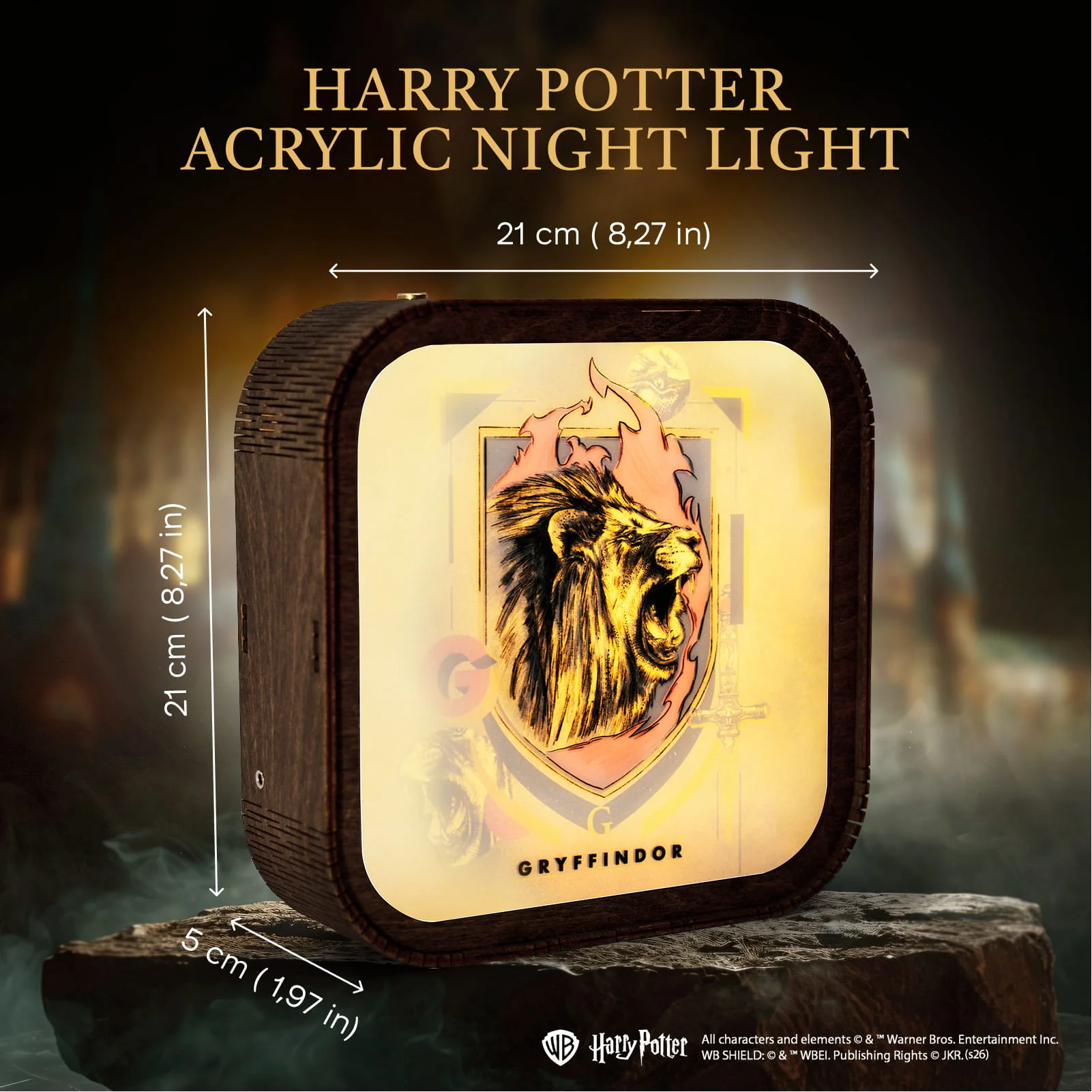 Wooden Acrylic Harry Potter Night Light - Lion of Gryffindor - Image 13