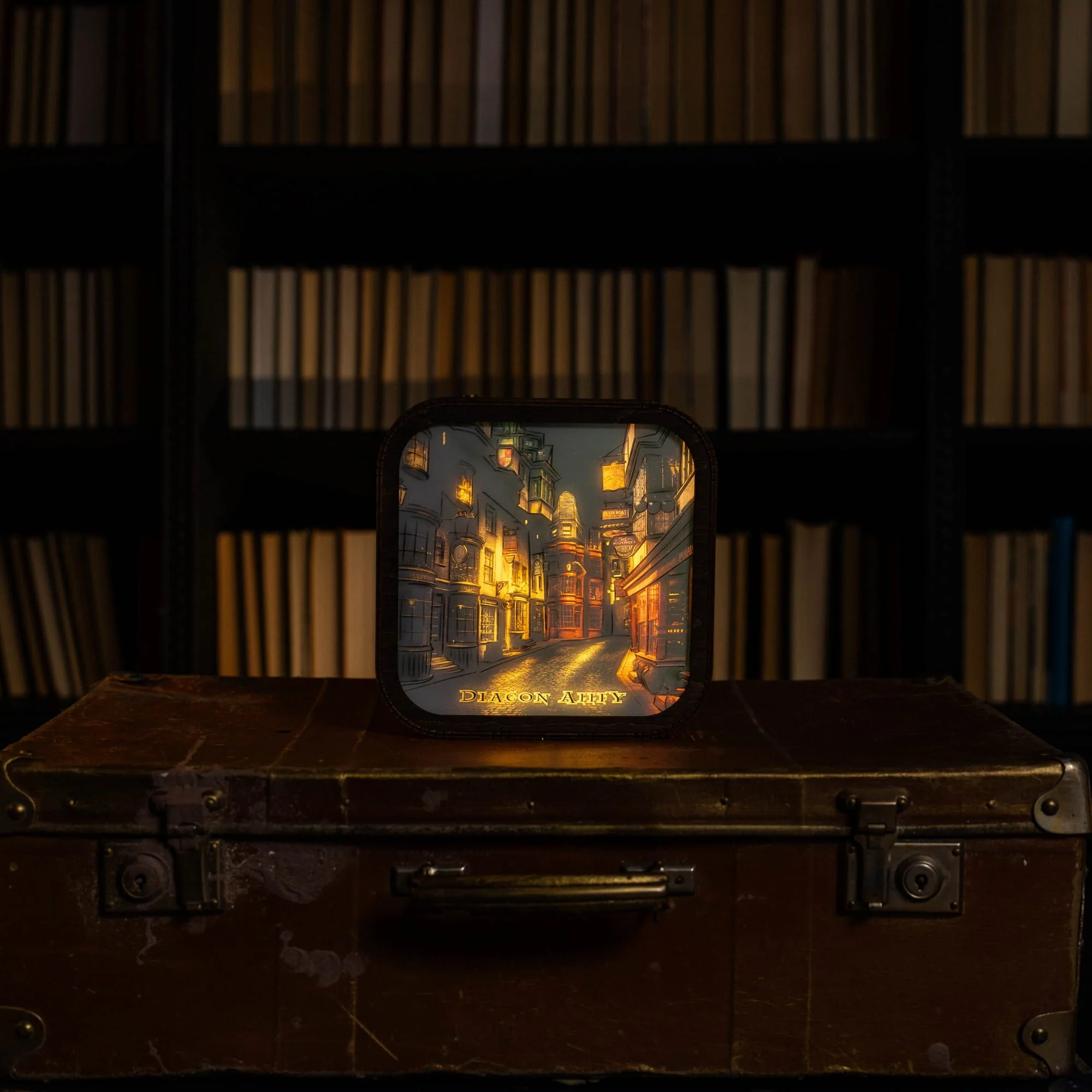 Wooden Acrylic Harry Potter Night Light - Night in Diagon Alley - Image 11